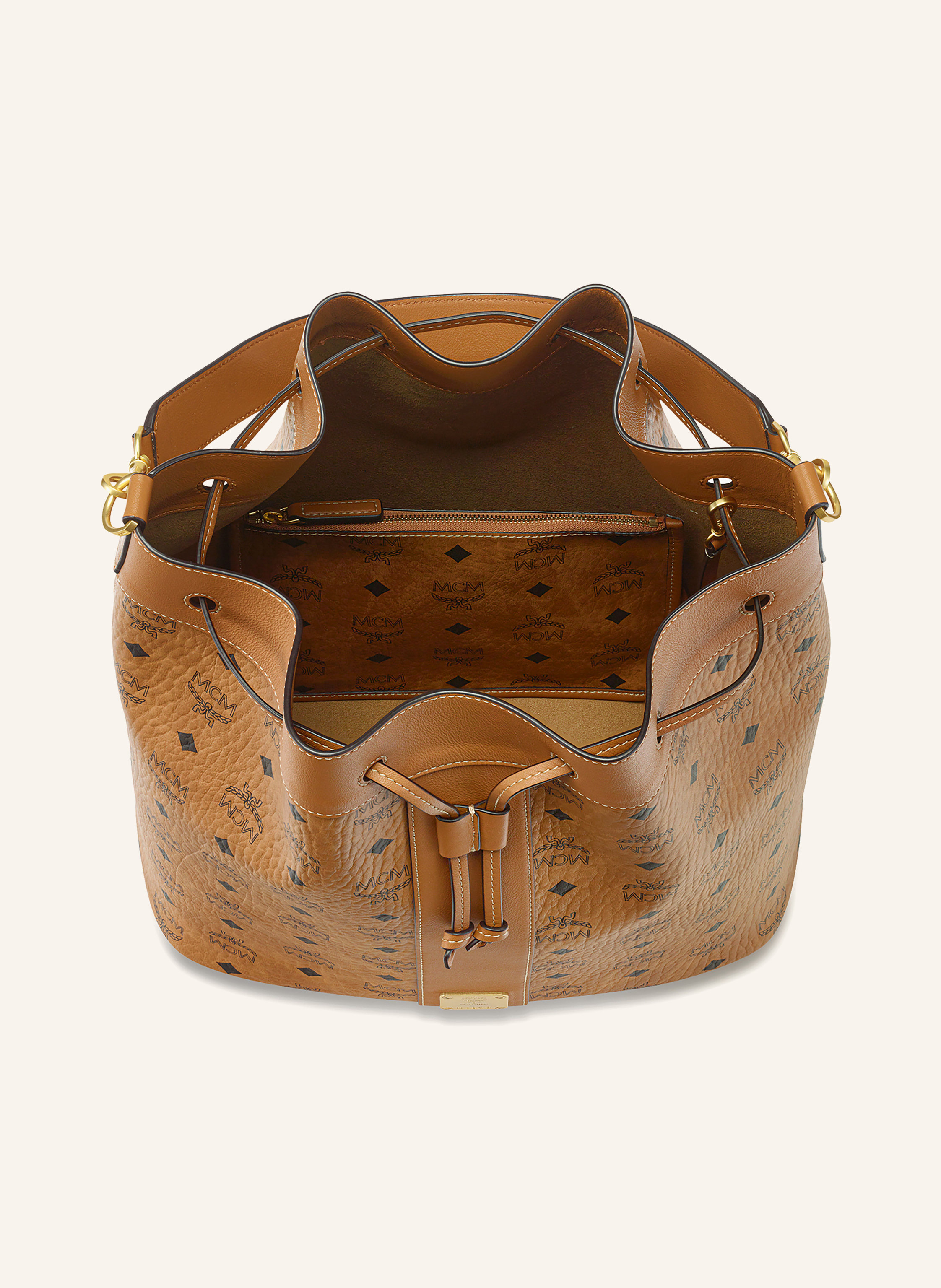 Thumbnail - Mcm Beuteltasche Dessau Iv Mit Pouch braun