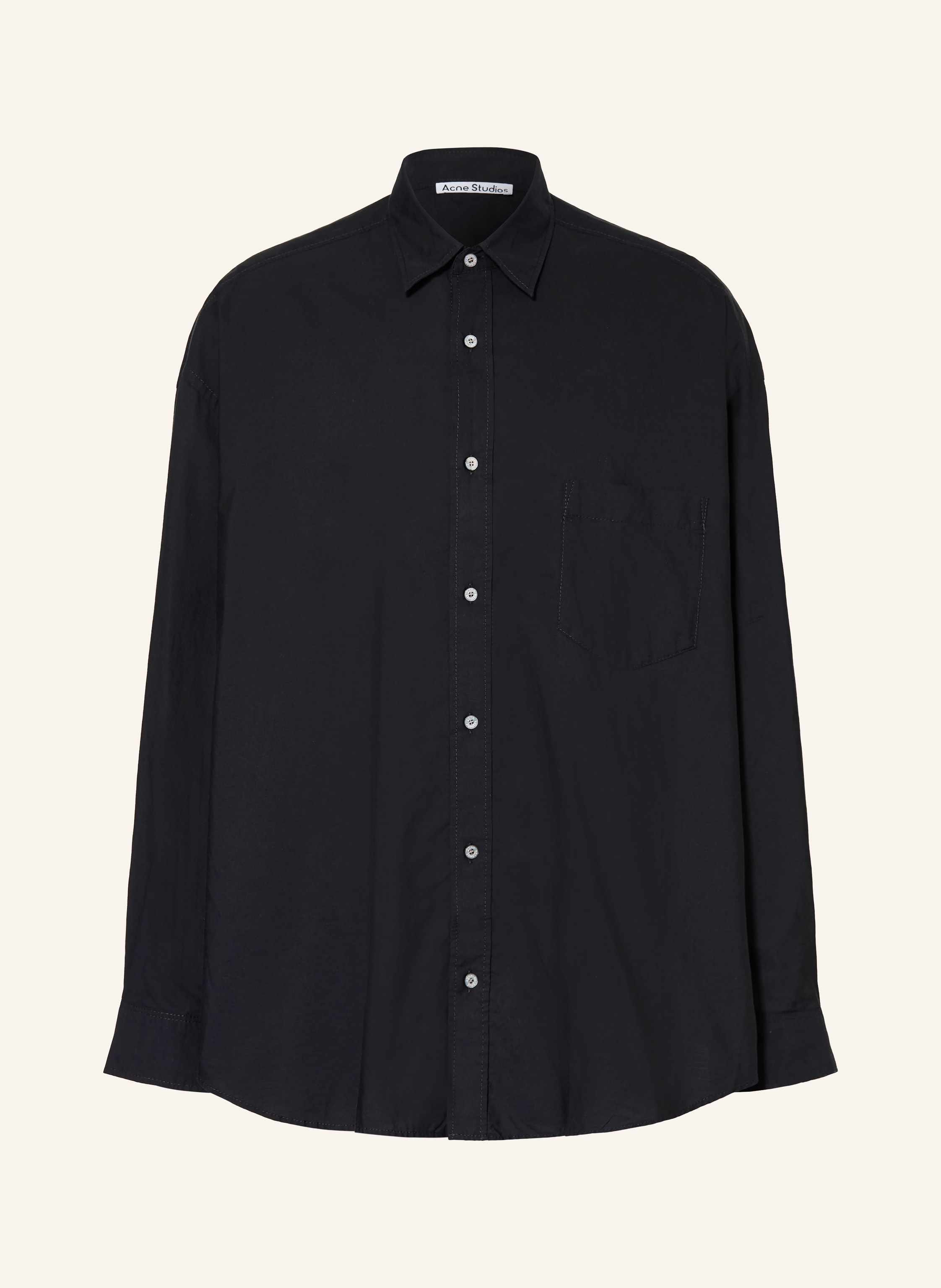 Acne Studios Acne Studios Hemd Loose Fit schwarz in SCHWARZ