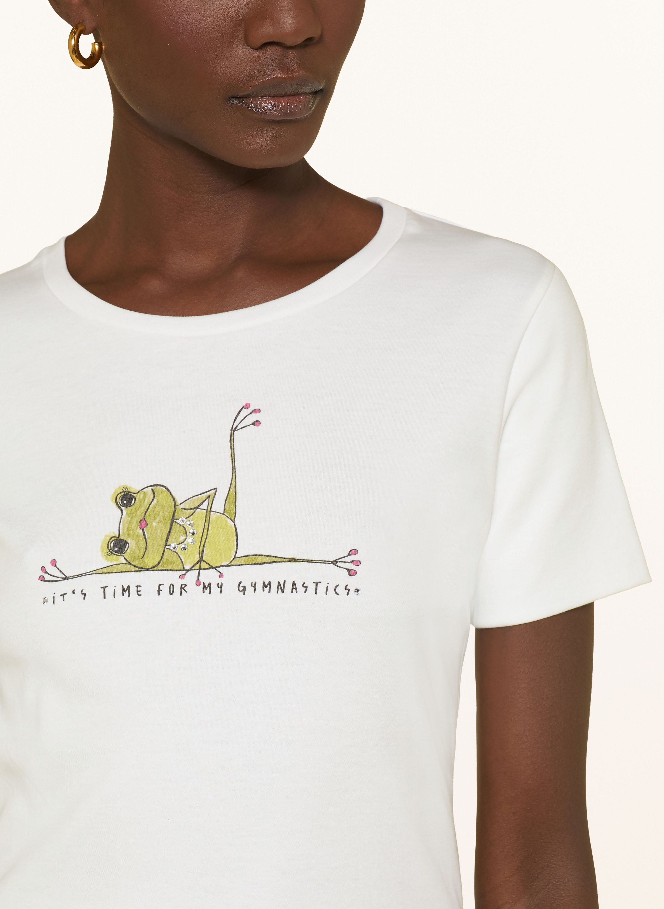 Thumbnail - Lilienfels T-Shirt Mit Schmucksteinen weiss