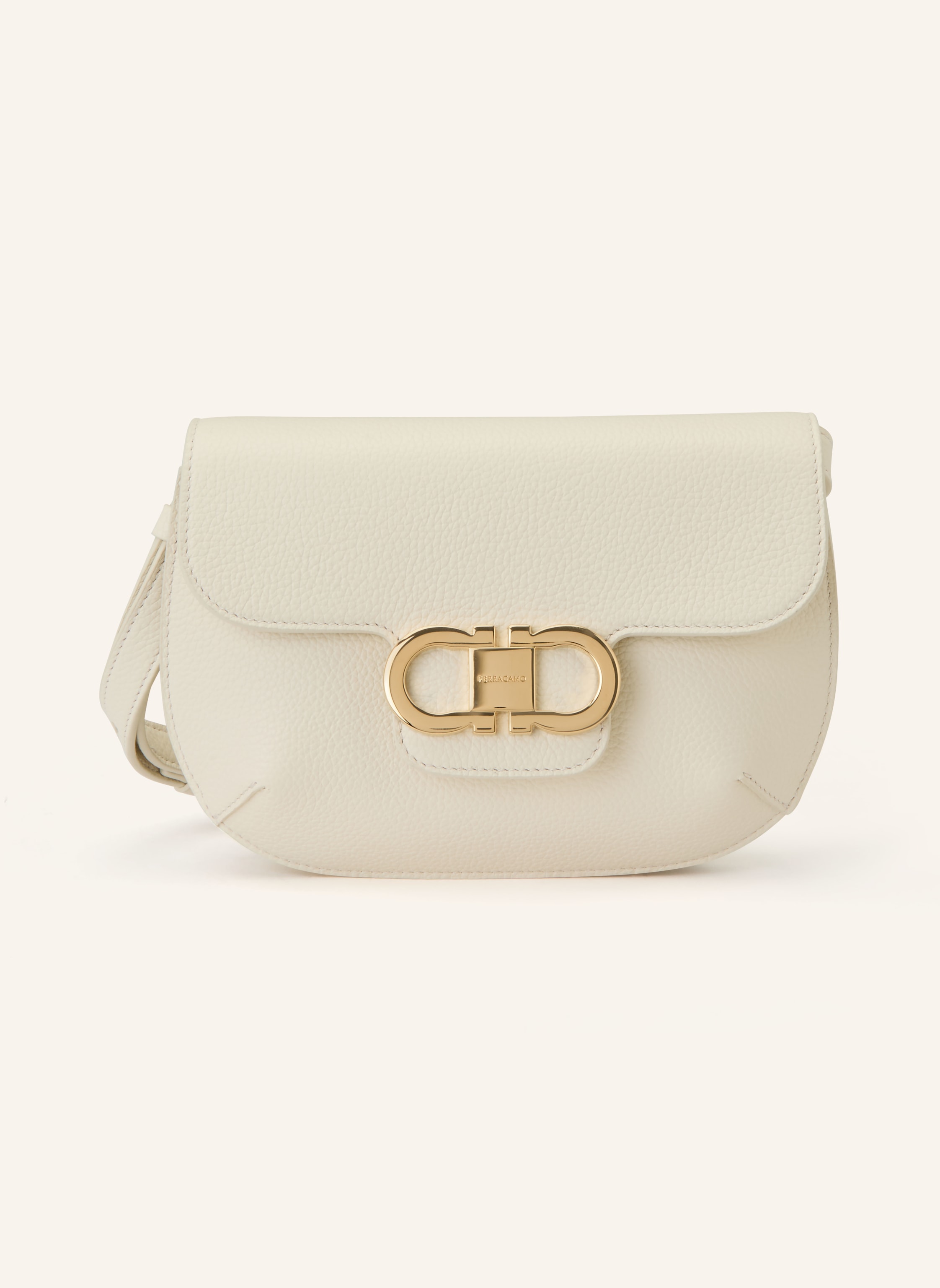 FERRAGAMO LIZZY shoulder bag in ecru
