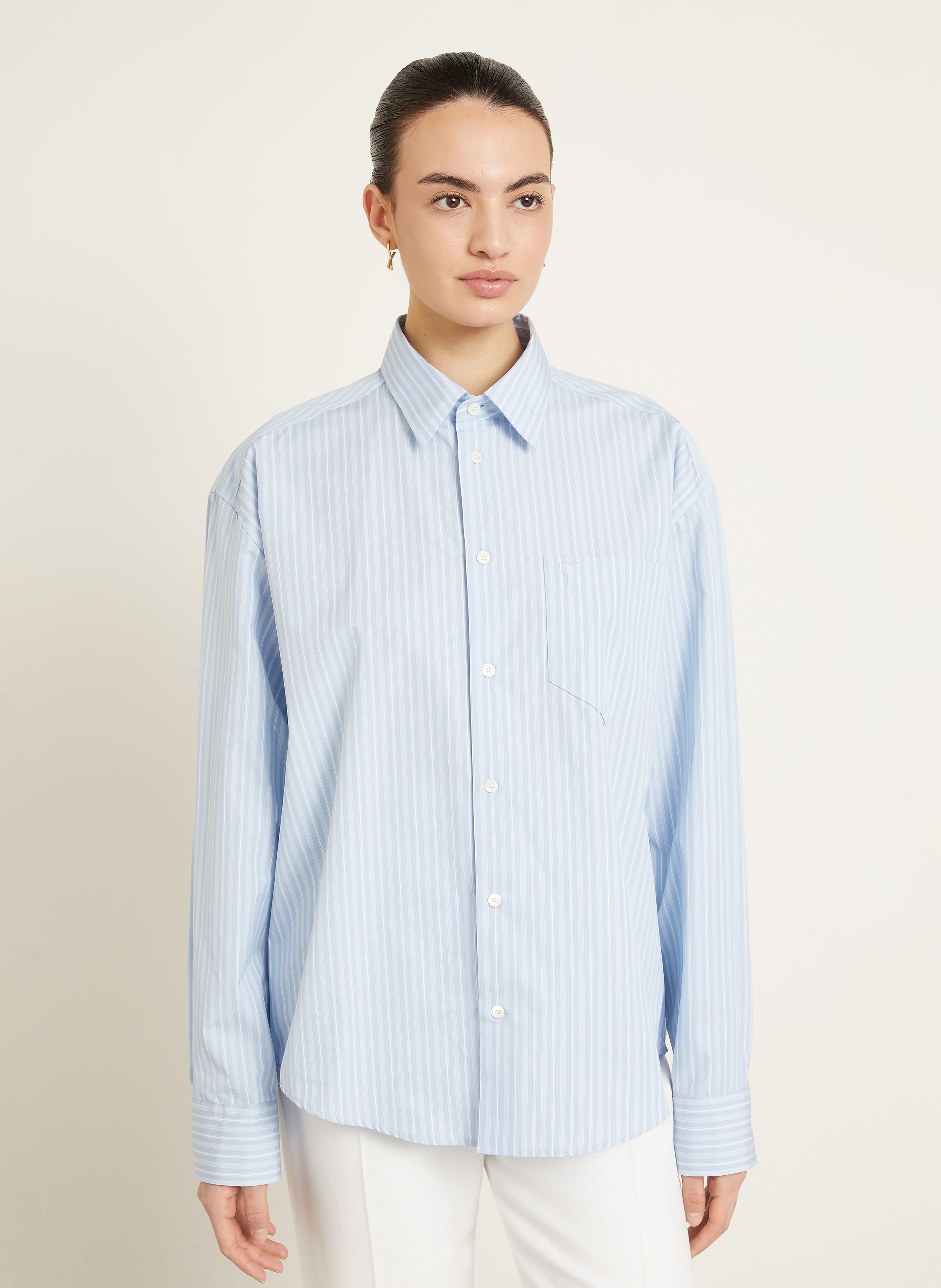 Thumbnail - Ami Paris Hemdbluse blau