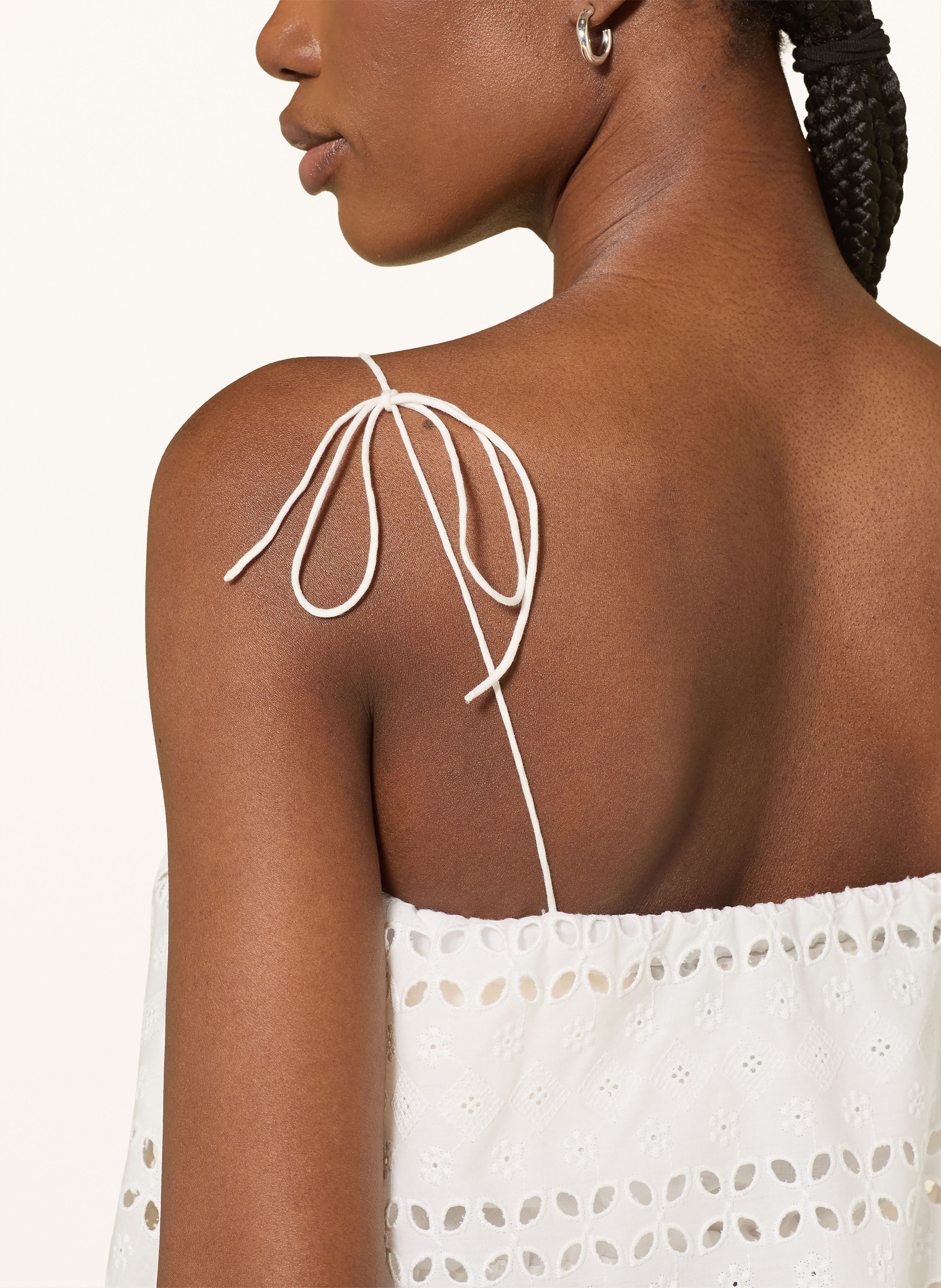 Thumbnail - Faithfull The Brand Top Abajo Aus Lochspitze weiss