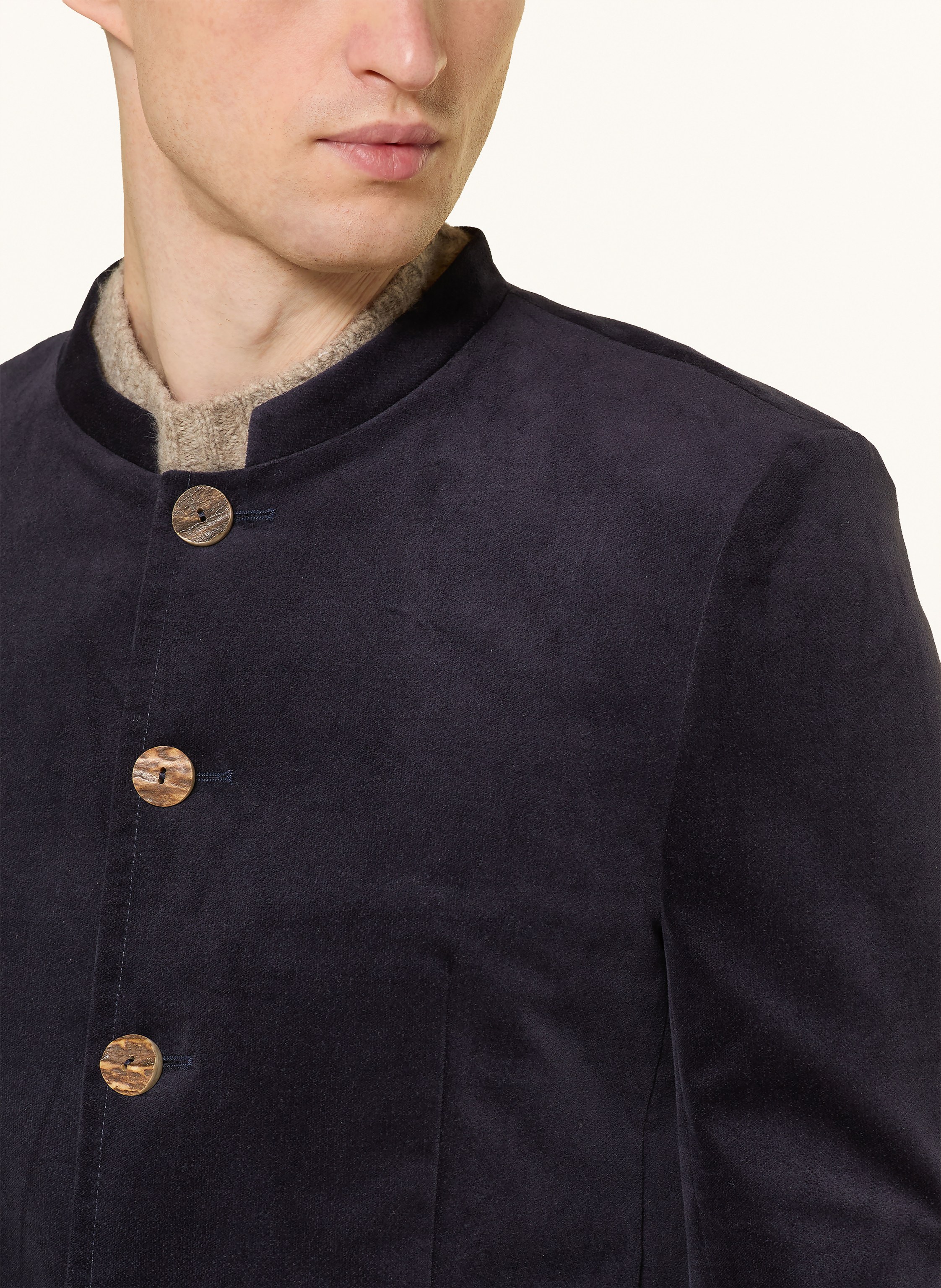 Thumbnail - Grasegger Samtjanker Obolus Slim Fit blau