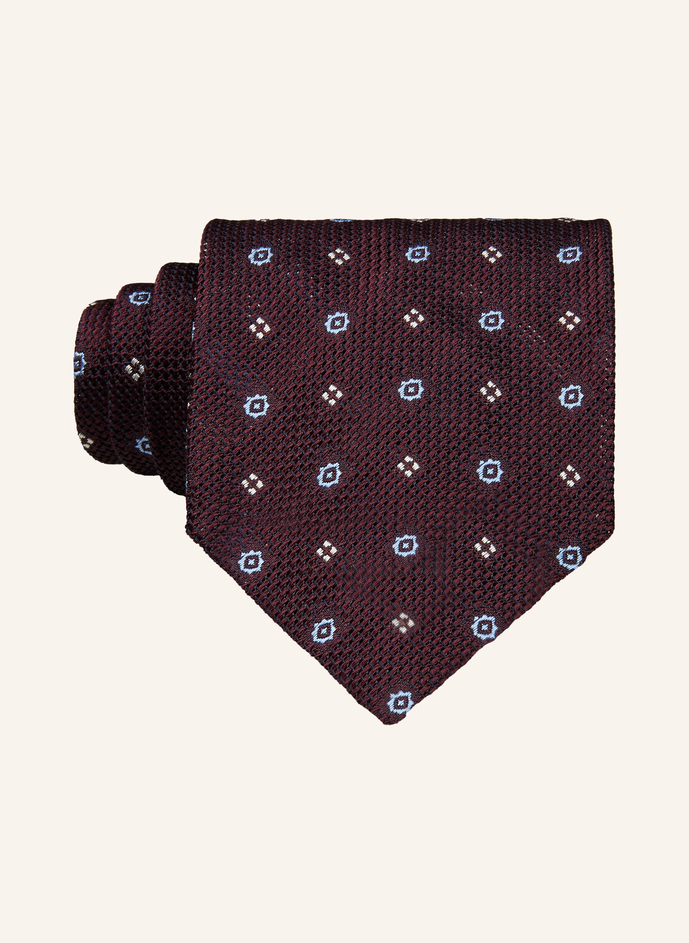 Brioni Brioni Krawatte blau in DUNKELBRAUN / BEIGE / HELLBLAU