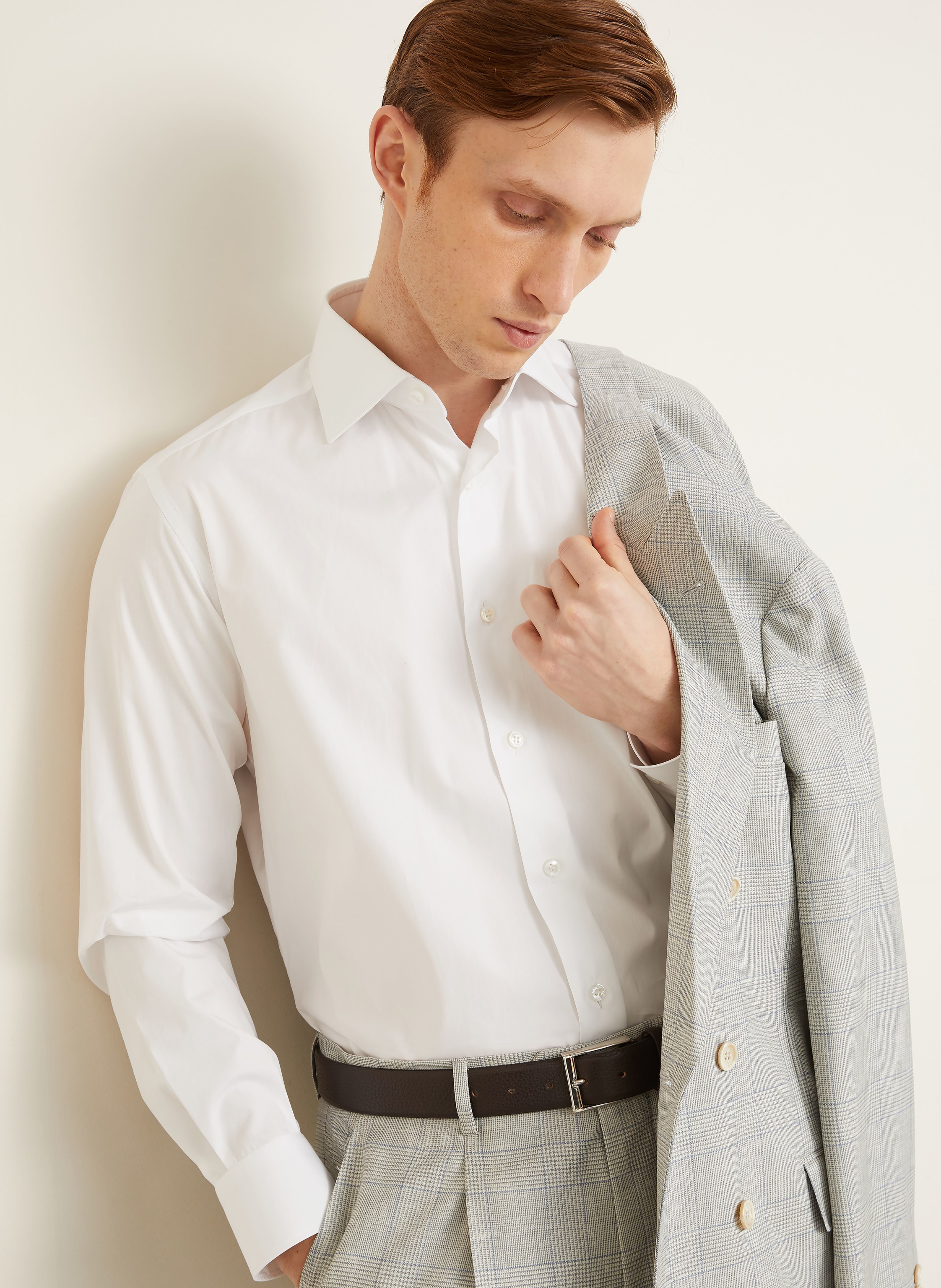 Thumbnail - Brioni Hemd Comfort Fit weiss