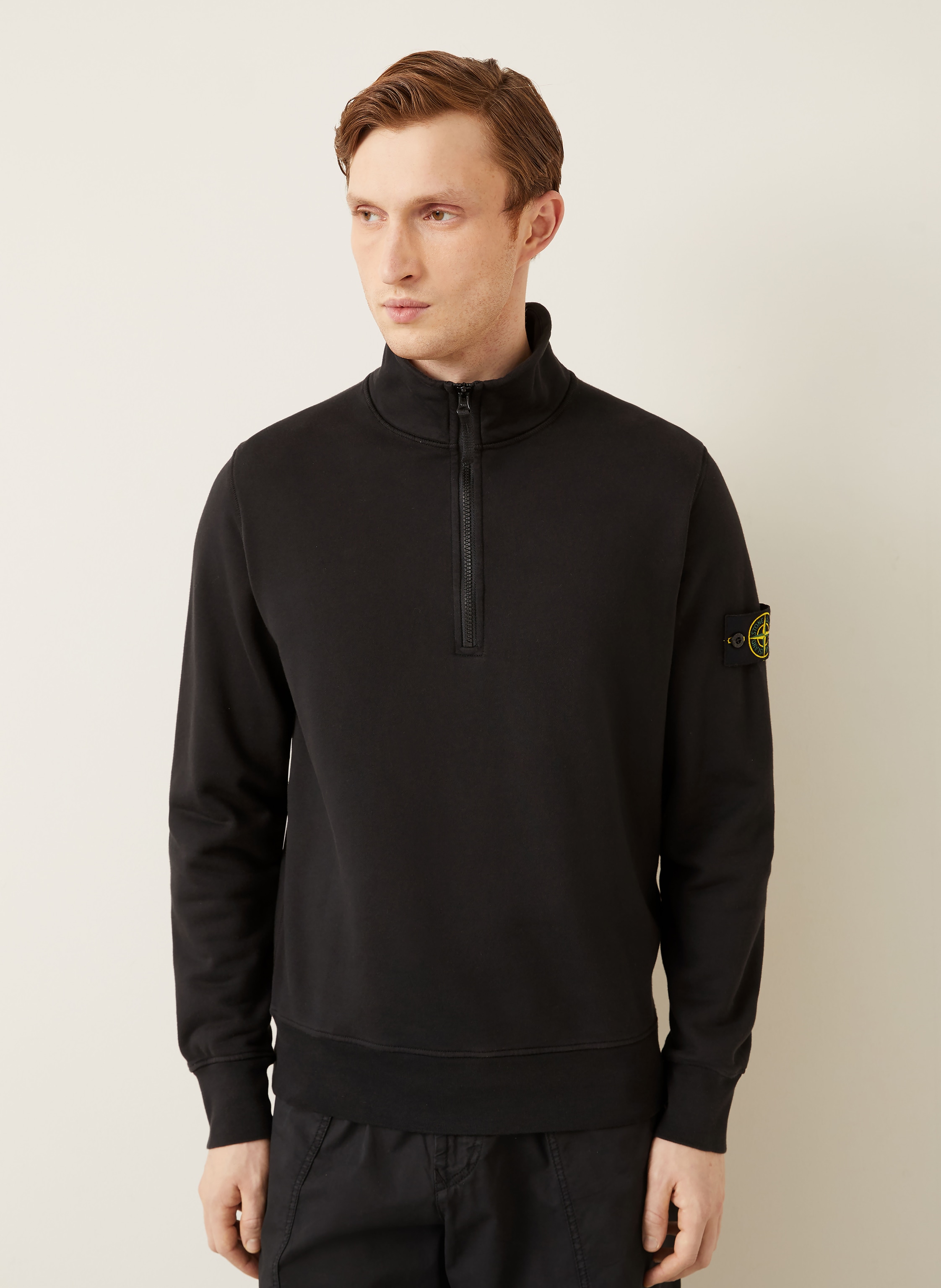 Thumbnail - Stone Island Sweat-Troyer schwarz