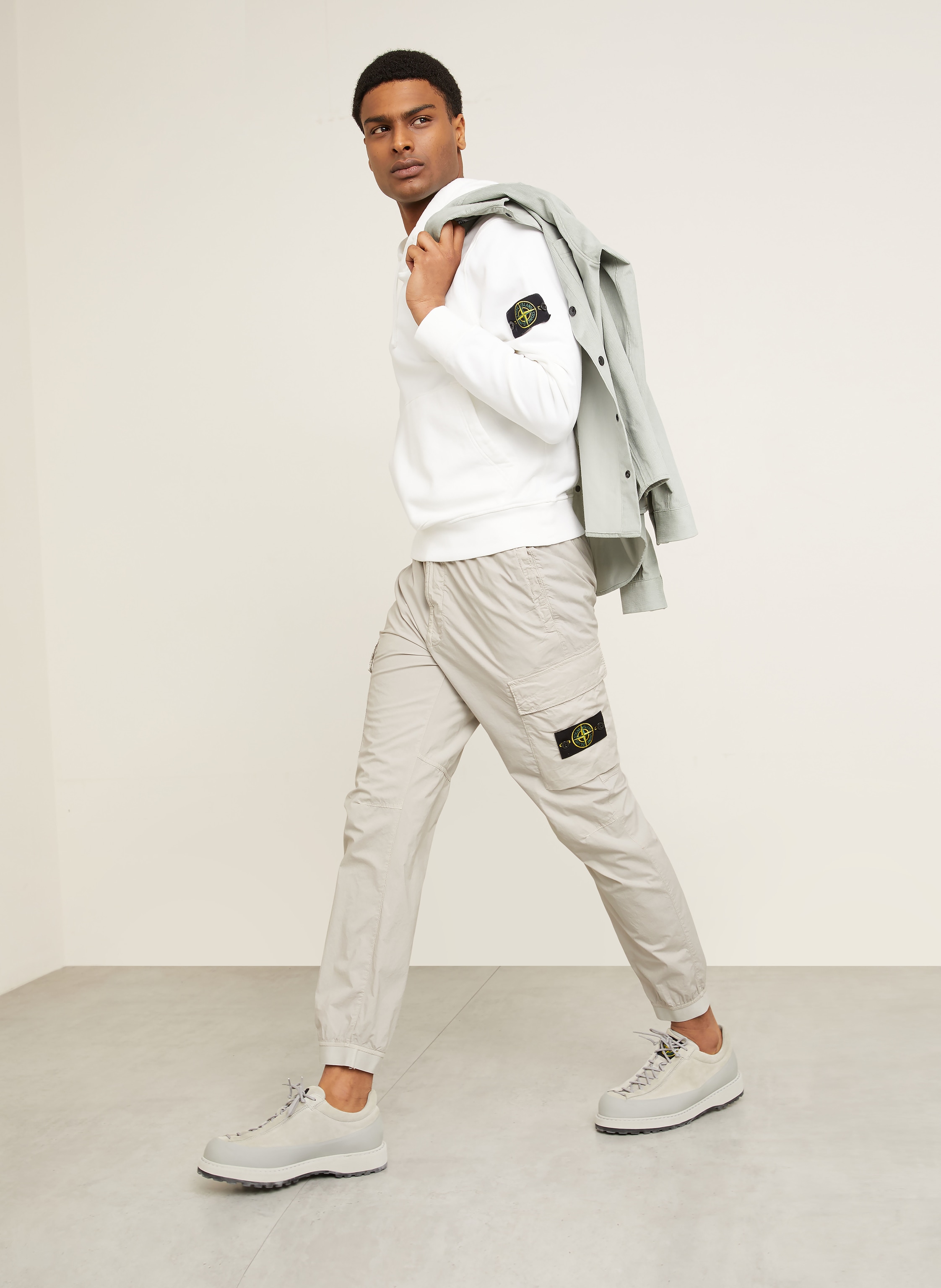 Thumbnail - Stone Island Cargohose Regular Fit grau