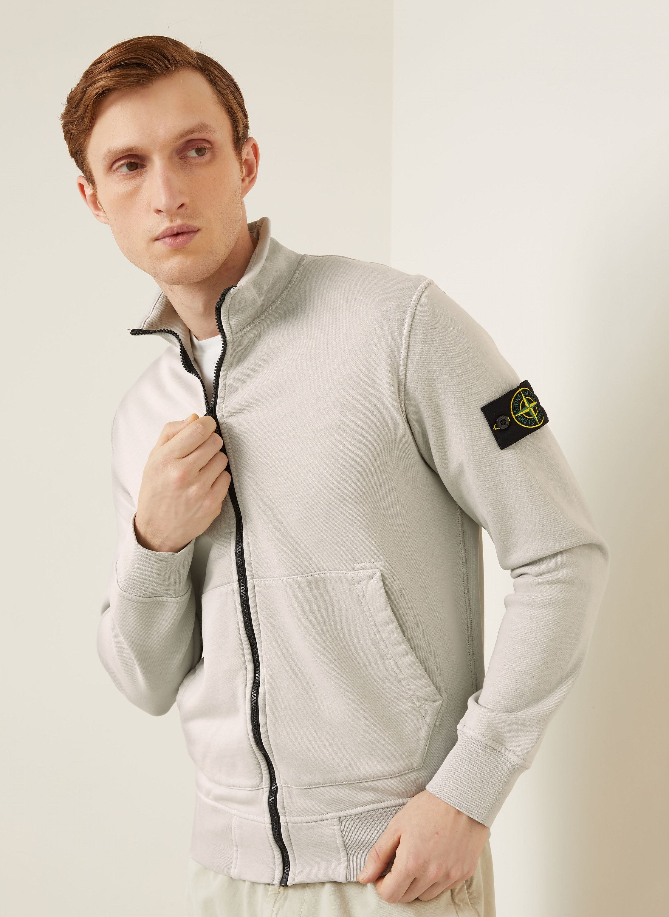 Thumbnail - Stone Island Sweatjacke grau