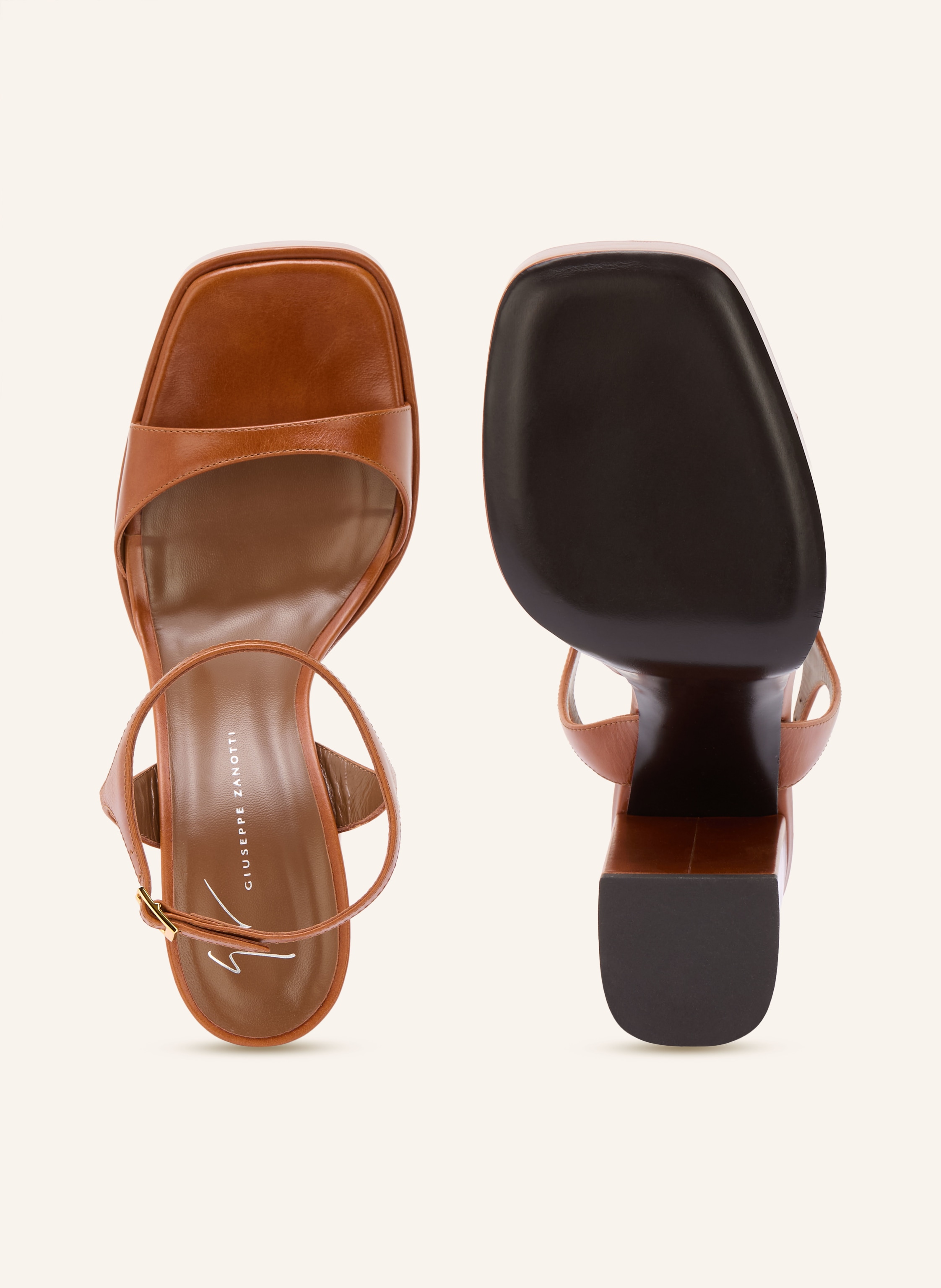 Thumbnail - Giuseppe Zanotti Design Plateau-Sandaletten Biarritz braun