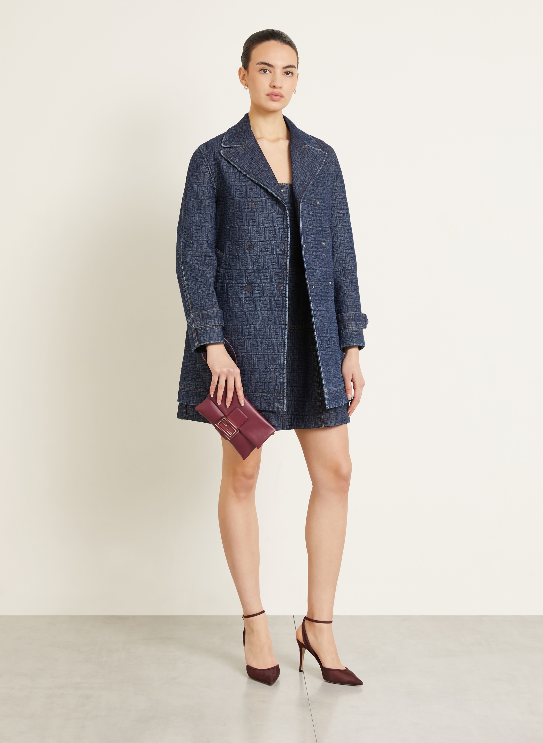 Thumbnail - Fendi Clutch Mamma Baguette rot