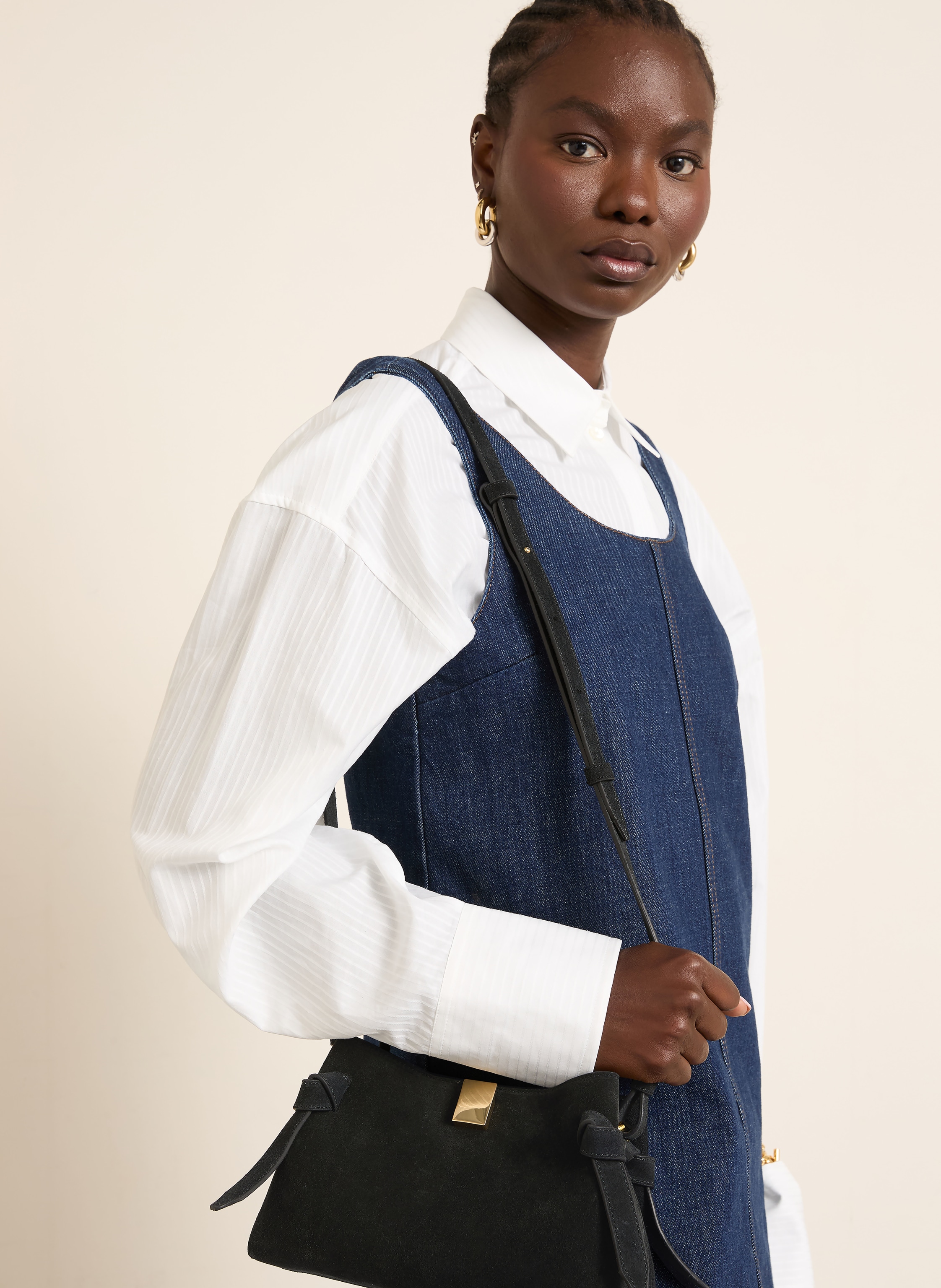 Thumbnail - Yuzefi Handtasche Gyoza schwarz