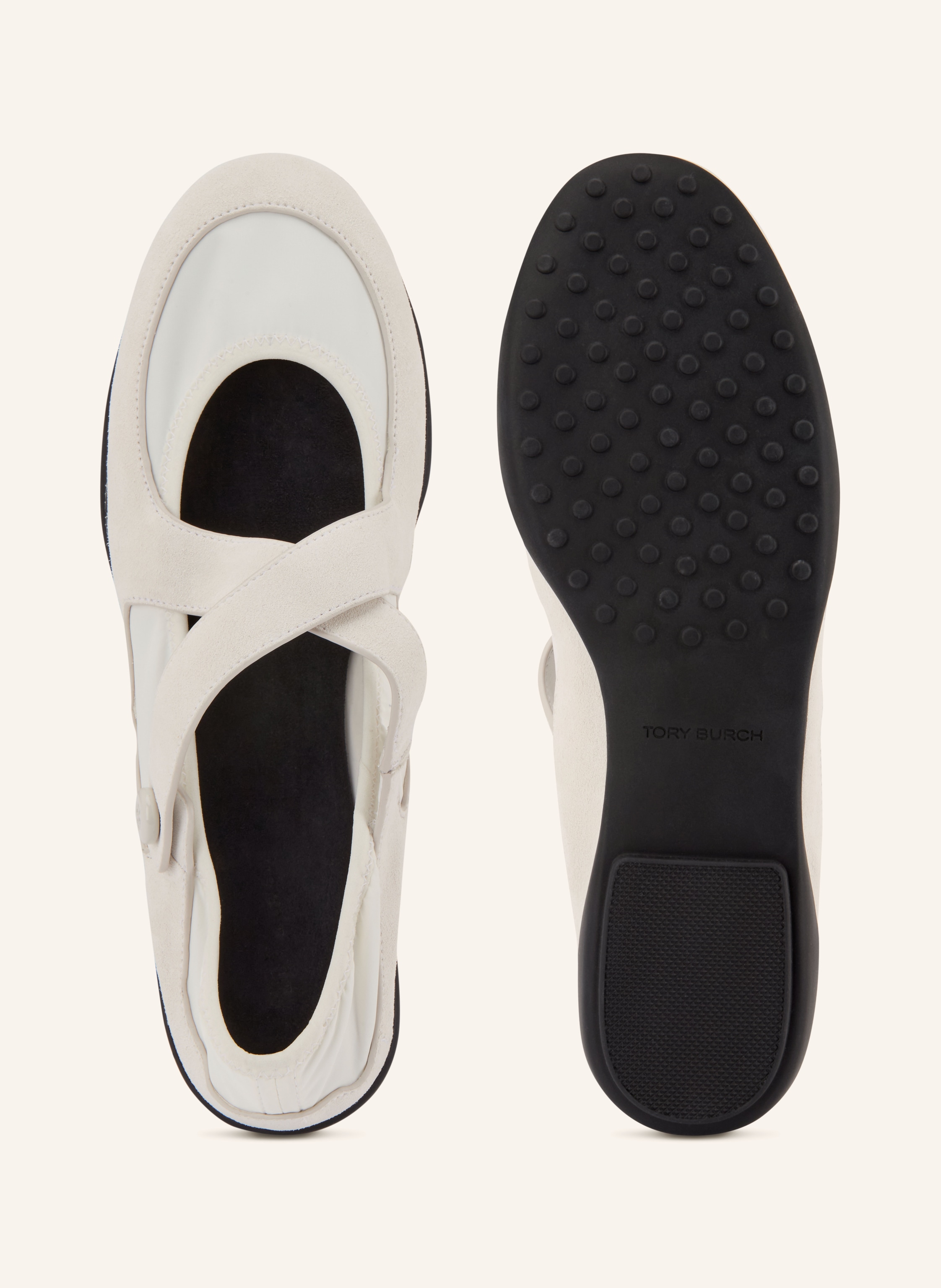 Thumbnail - Tory Burch Mary-Jane-Ballerinas Romy weiss