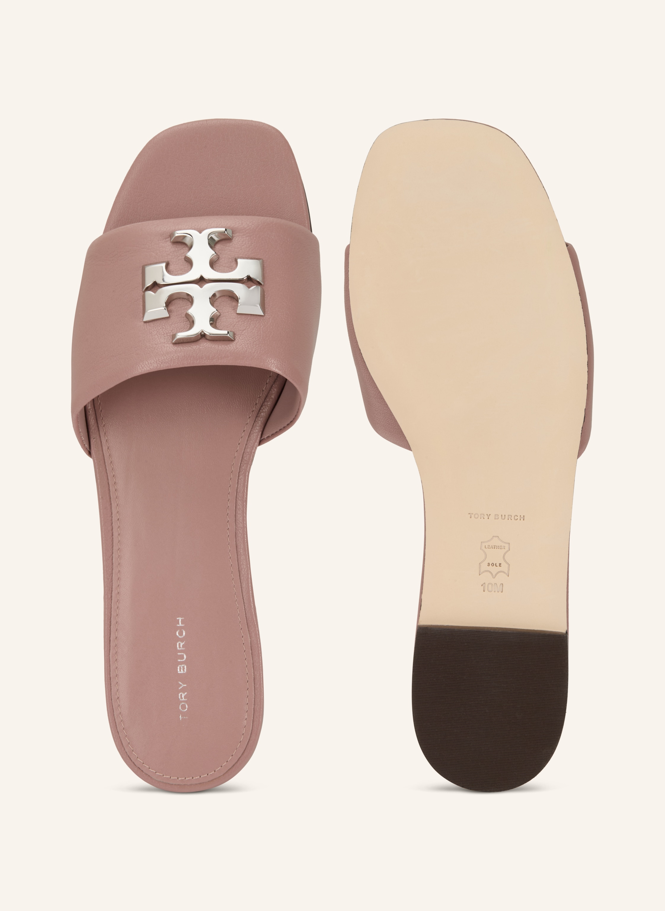 Thumbnail - Tory Burch Pantoletten Eleanor rosa