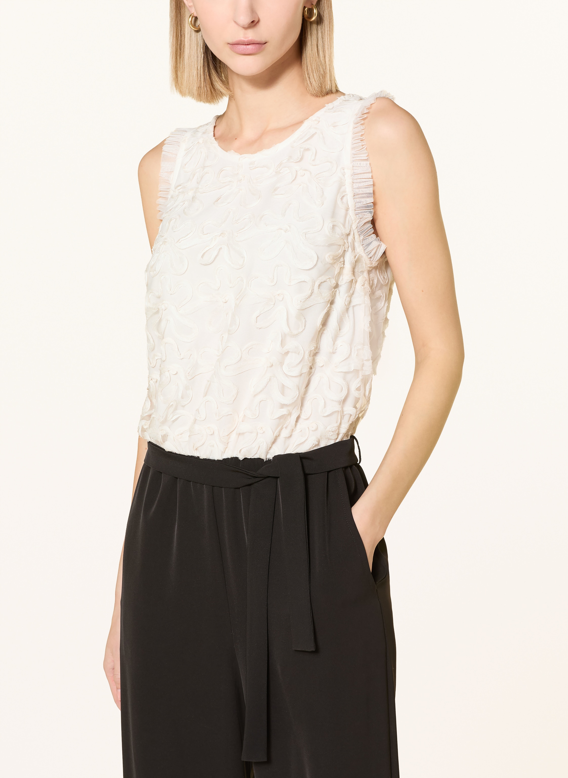 Thumbnail - Ana Alcazar Jumpsuit Mit Rüschen weiss