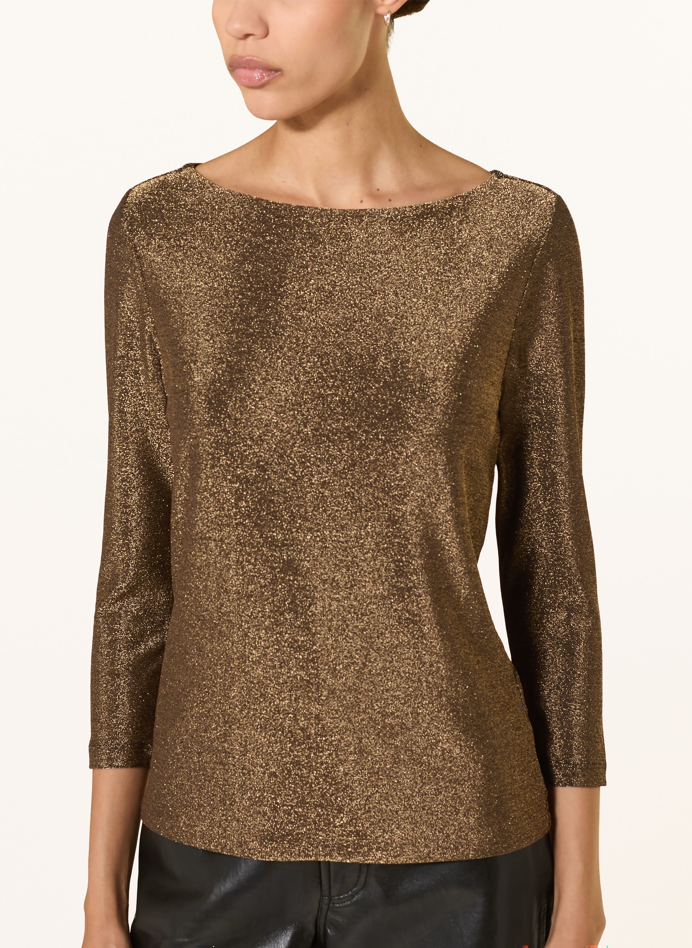 Thumbnail - Hobbs Shirt Sonya Mit 3/4-Arm Und Glitzergarn gold