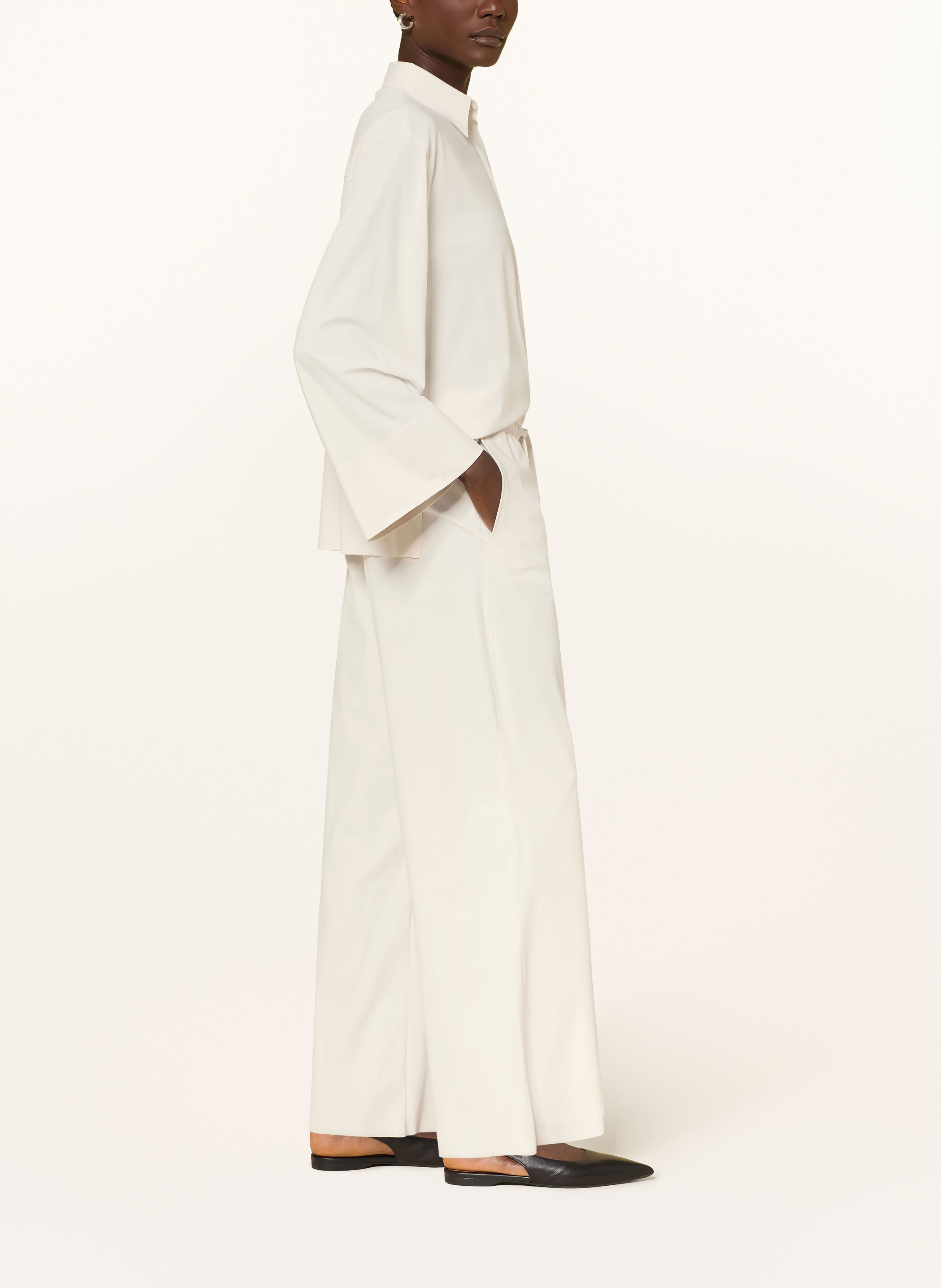 Thumbnail - Lilienfels Jerseyhose Im Jogging-Stil weiss