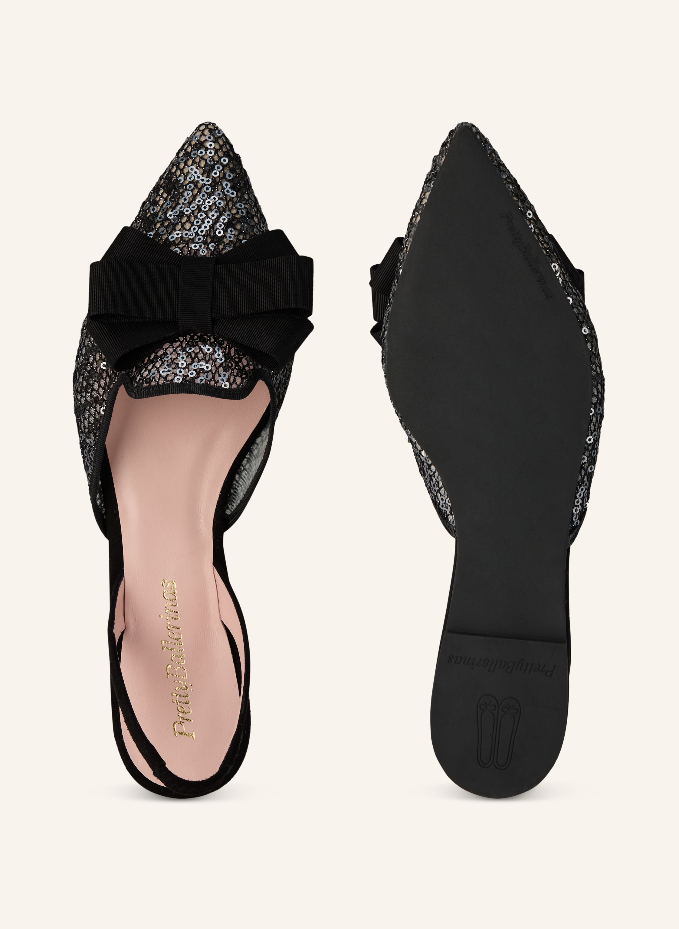 Thumbnail - Pretty Ballerinas Slingballerinas Merle Mit Pailletten schwarz
