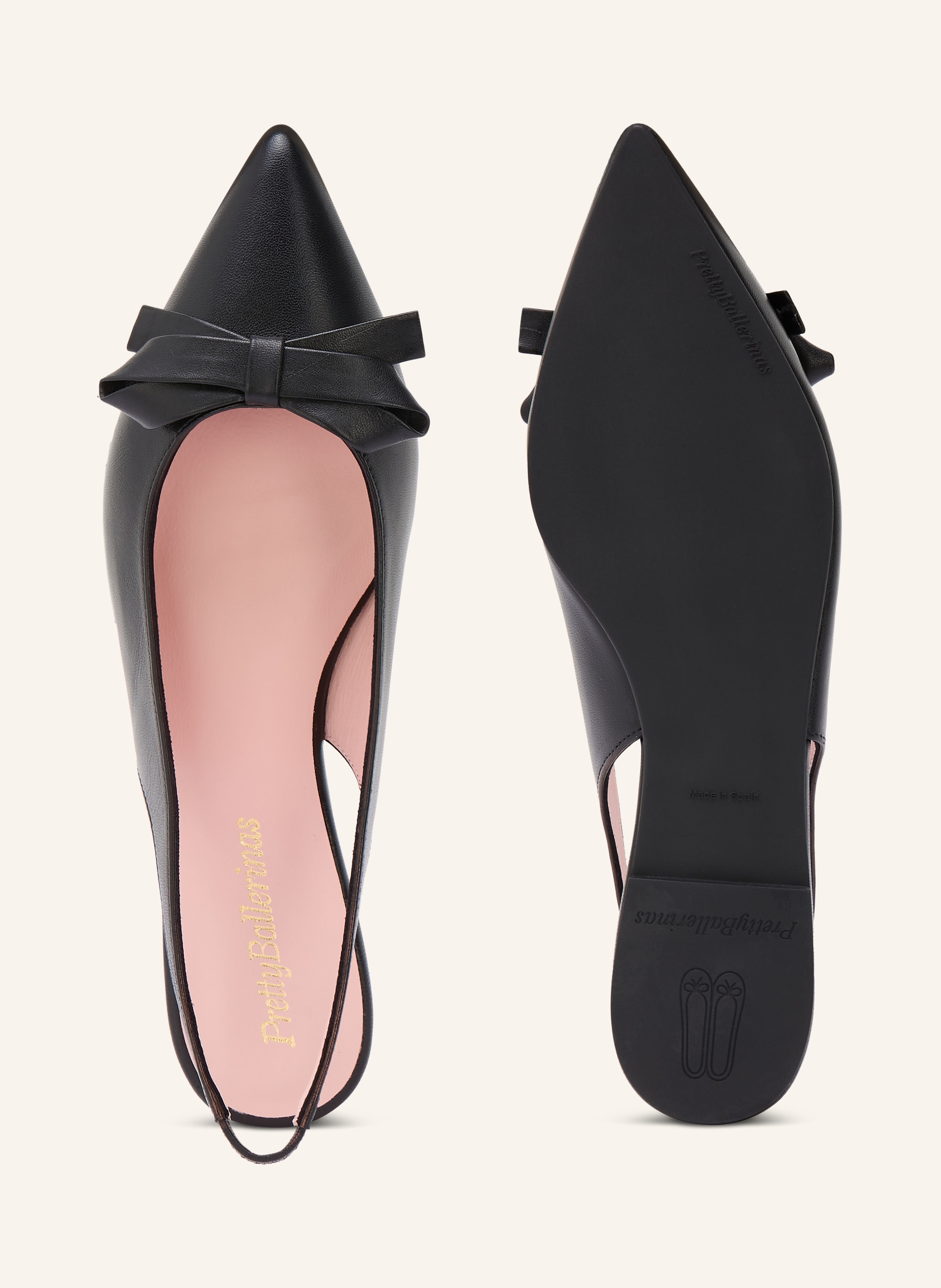 Thumbnail - Pretty Ballerinas Slingballerinas Coton schwarz