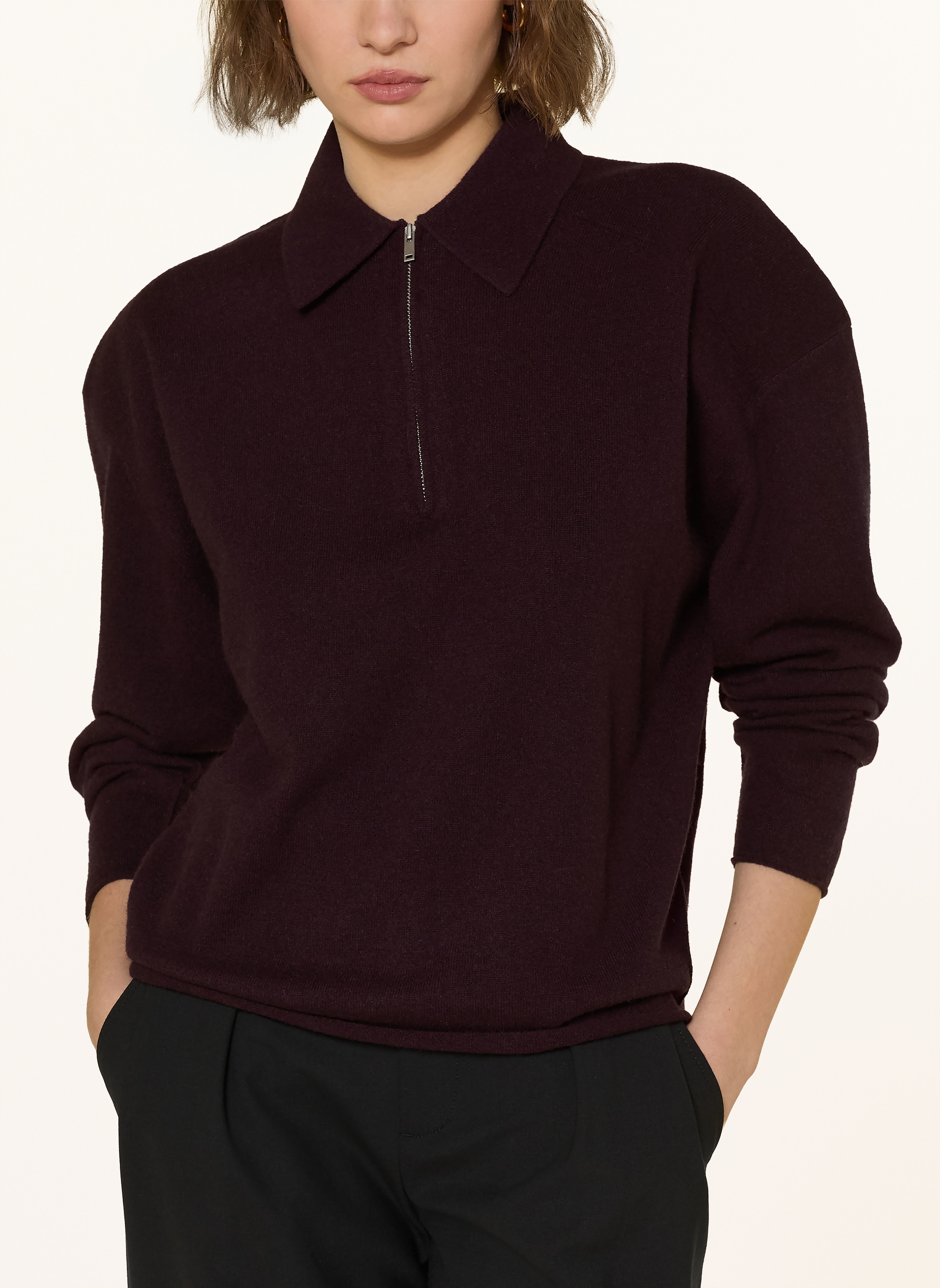 Thumbnail - Cos Strick-Poloshirt rot