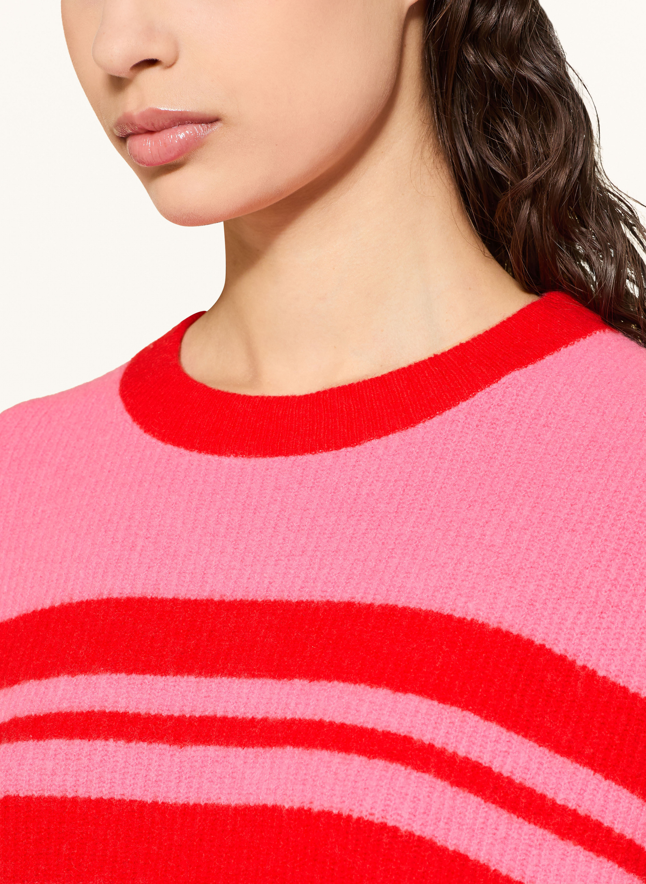 Thumbnail - American Vintage Oversized-Pullover Damsville Mit 3/4-Arm pink