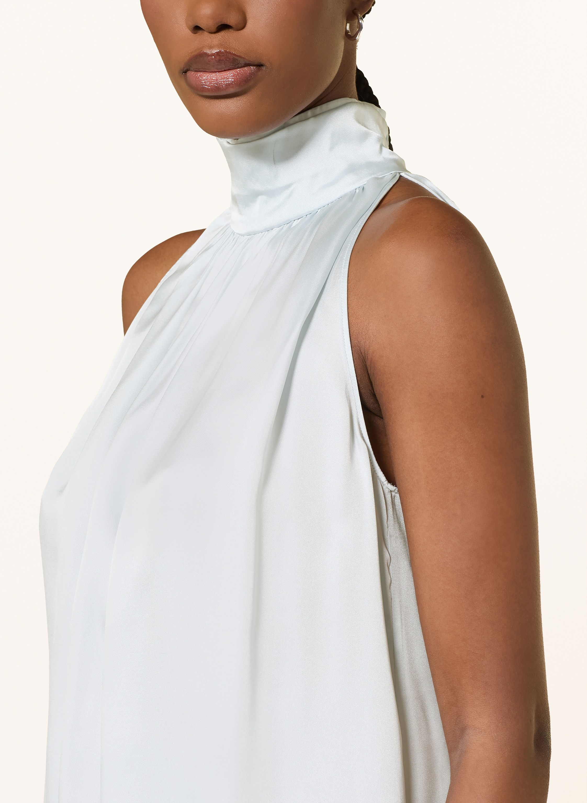 Thumbnail - Anine Bing Top Marie Mit Seide blau