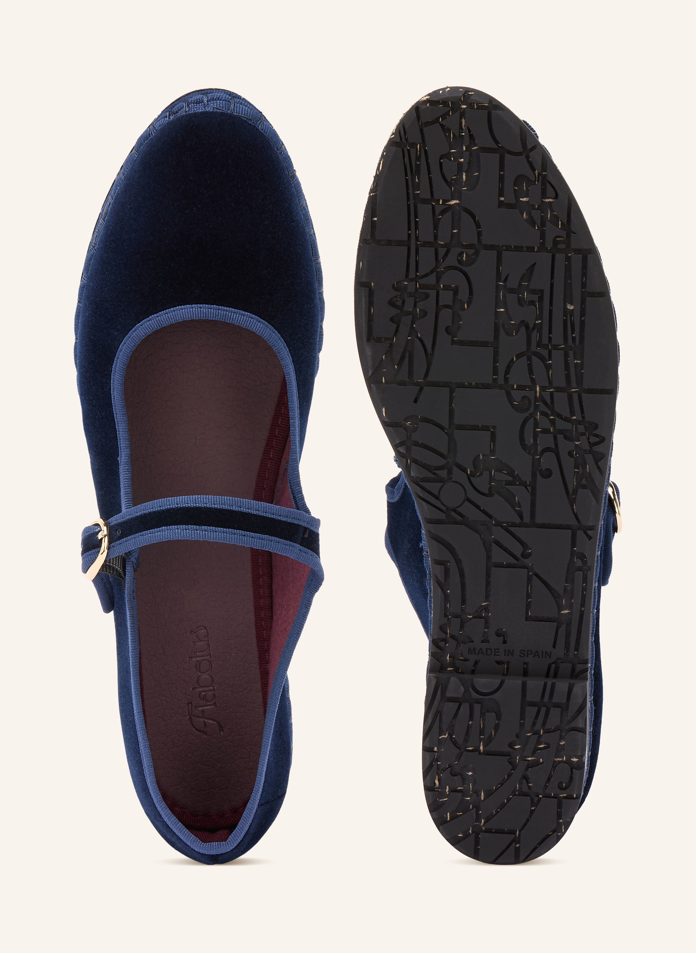 Thumbnail - Flabelus Mary-Jane-Ballerinas Molly blau