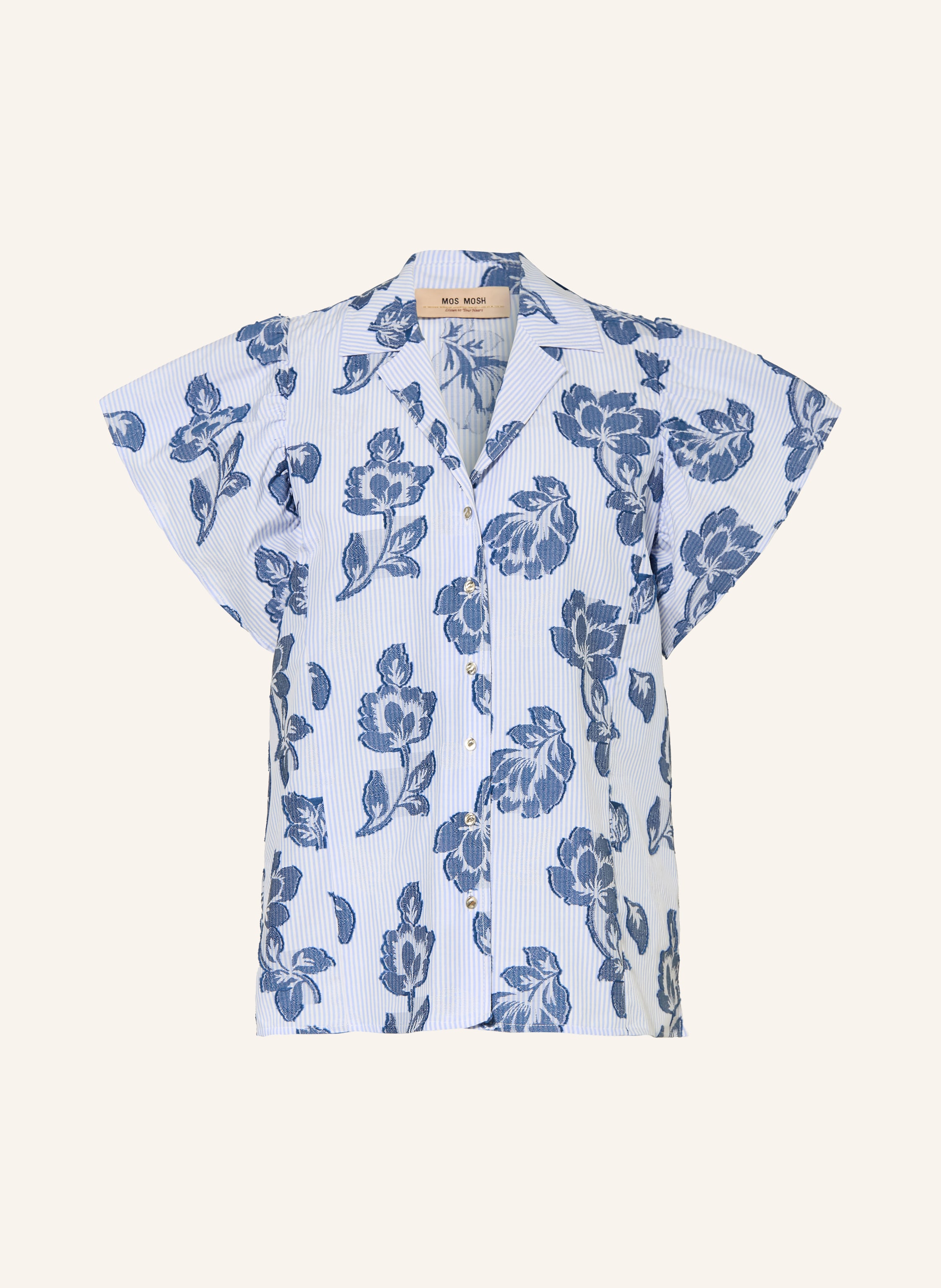 MOS MOSH Bluse MMOSCO in blau / hellblau / weiss