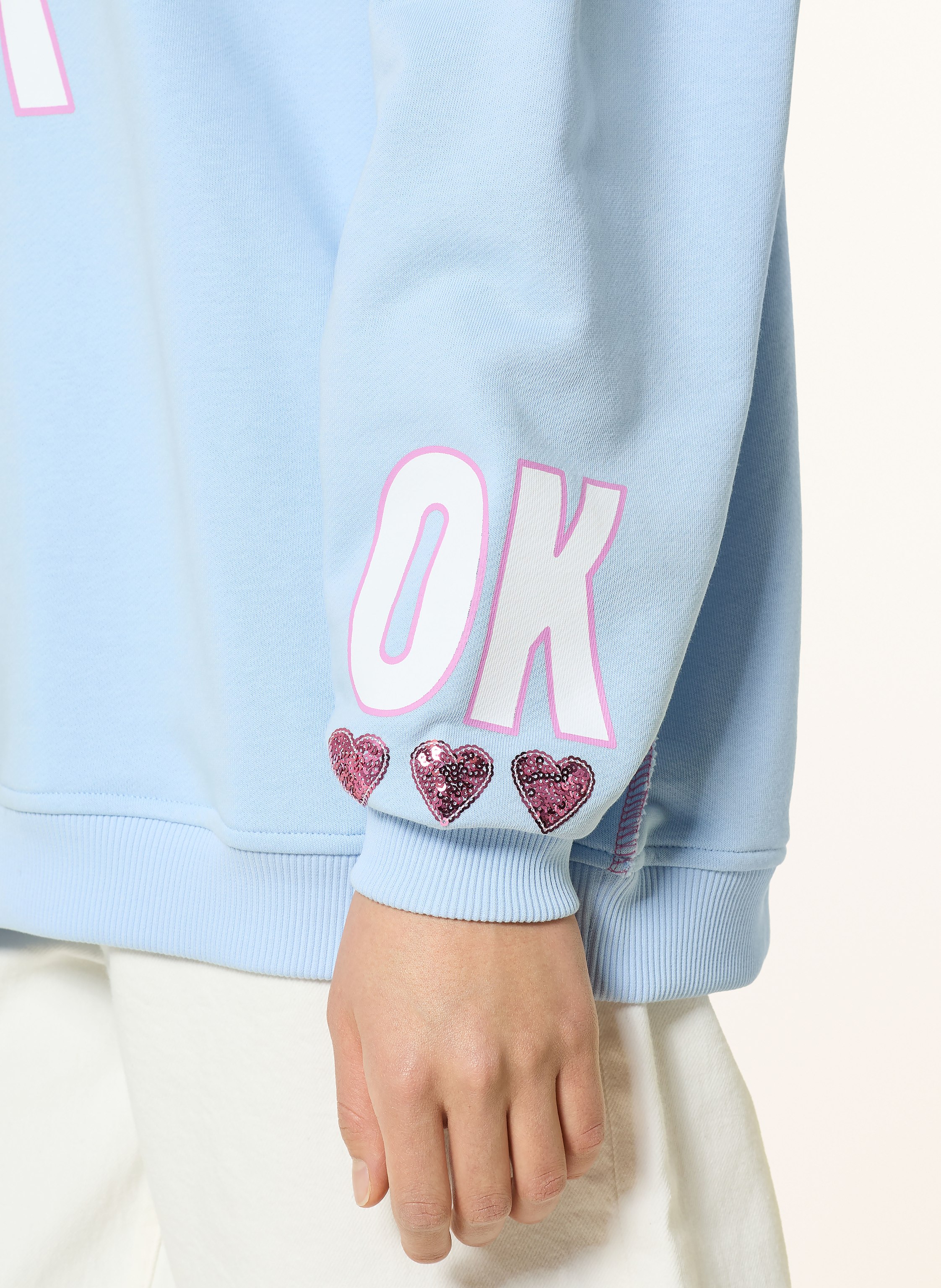 Thumbnail - Miss Goodlife Oversized-Sweatshirt Mit Pailletten blau