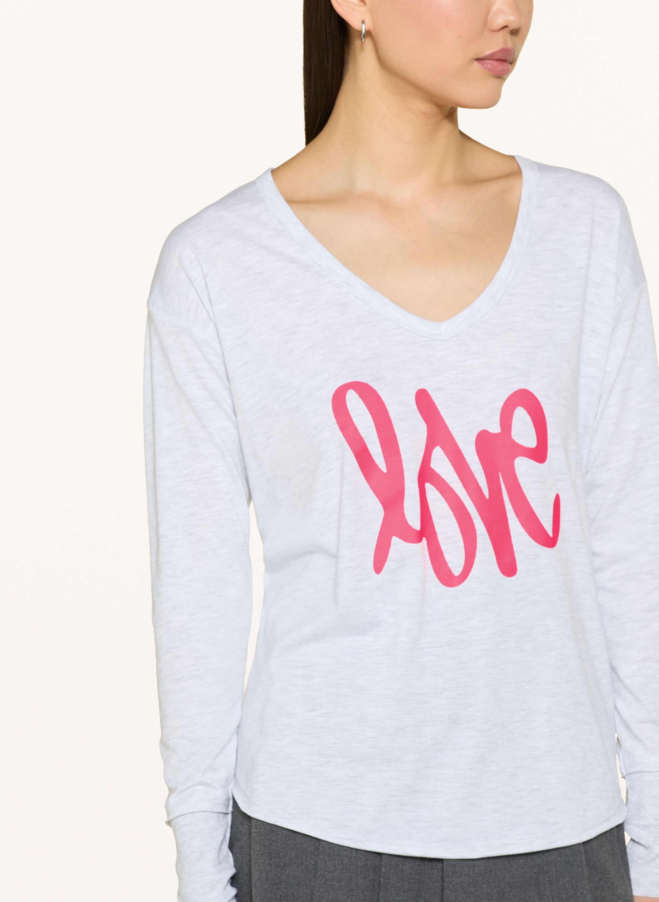 Thumbnail - Miss Goodlife Longsleeve grau