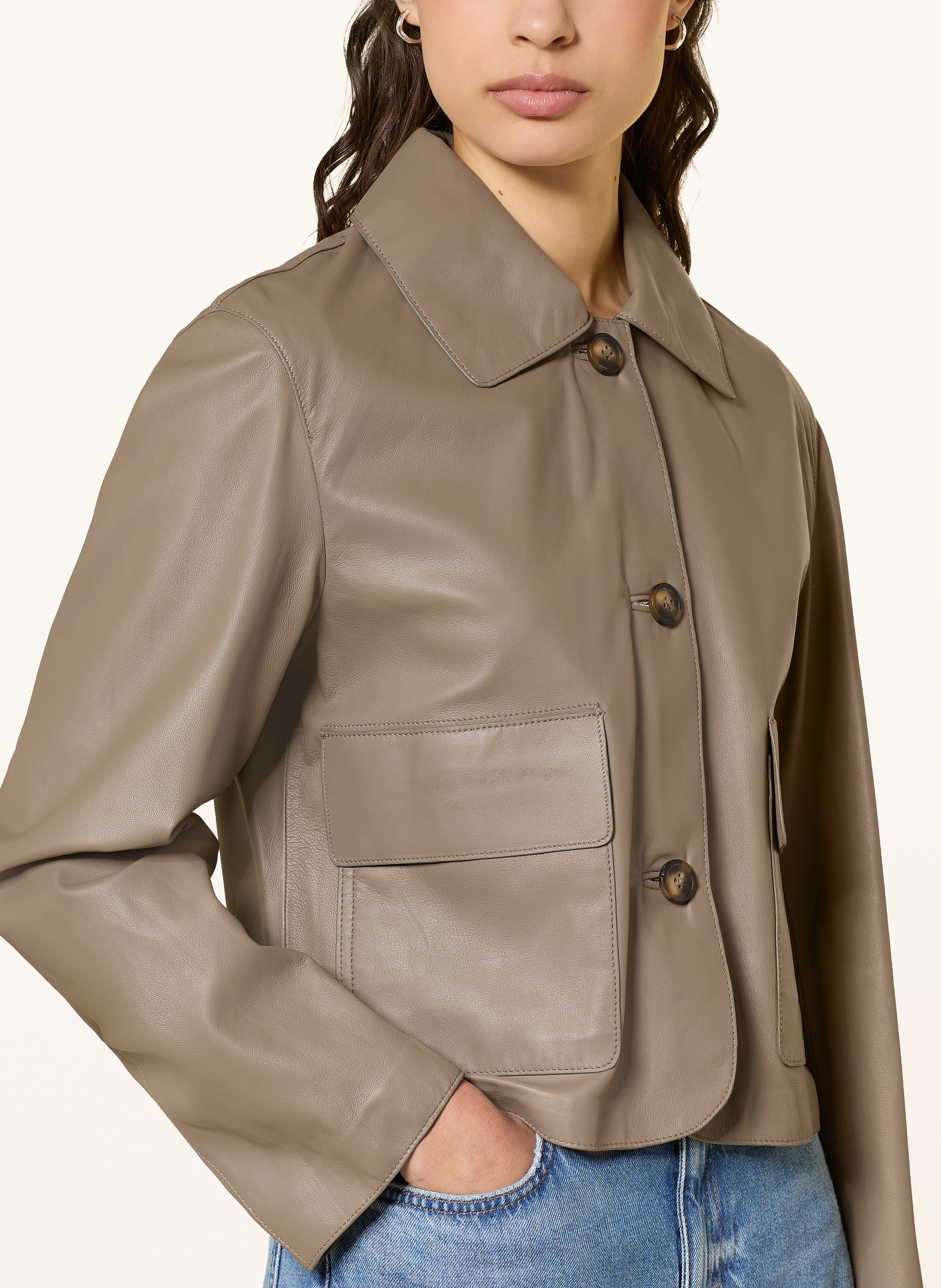 Thumbnail - Lilienfels Lederjacke beige