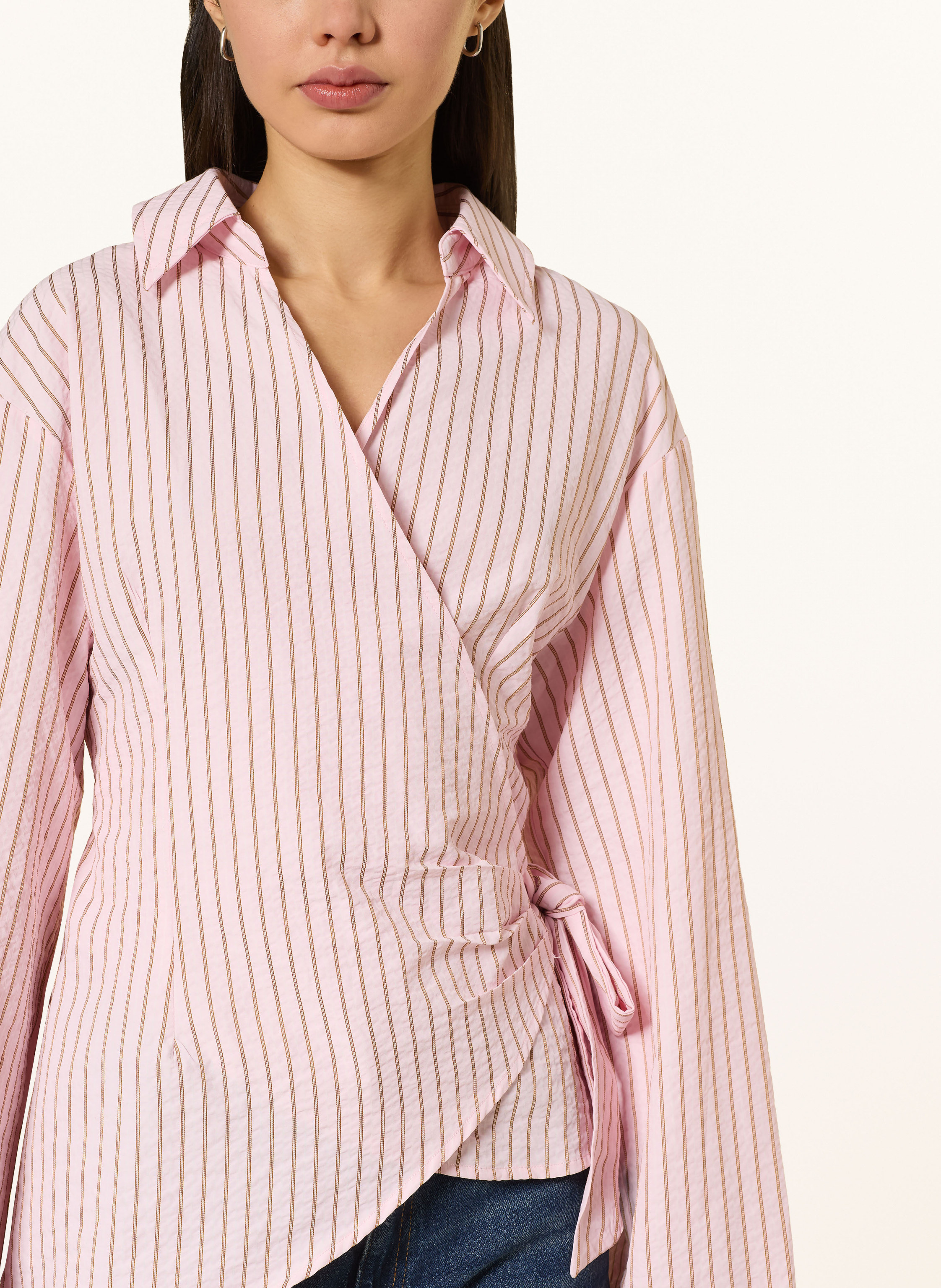 Thumbnail - Neo Noir Wickelbluse Tifuna pink