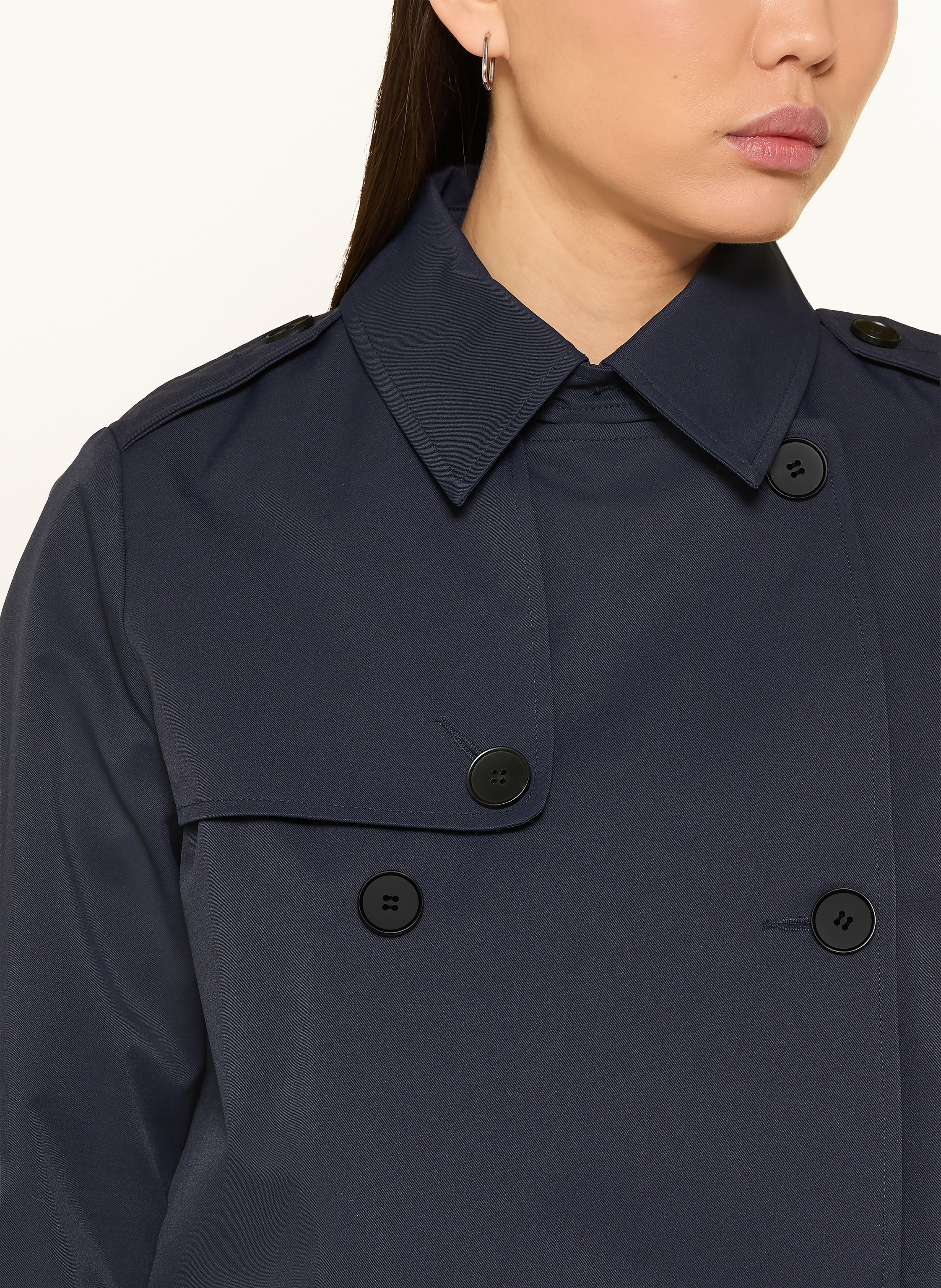 Thumbnail - Monari Trench-Jacke Mit Blende blau