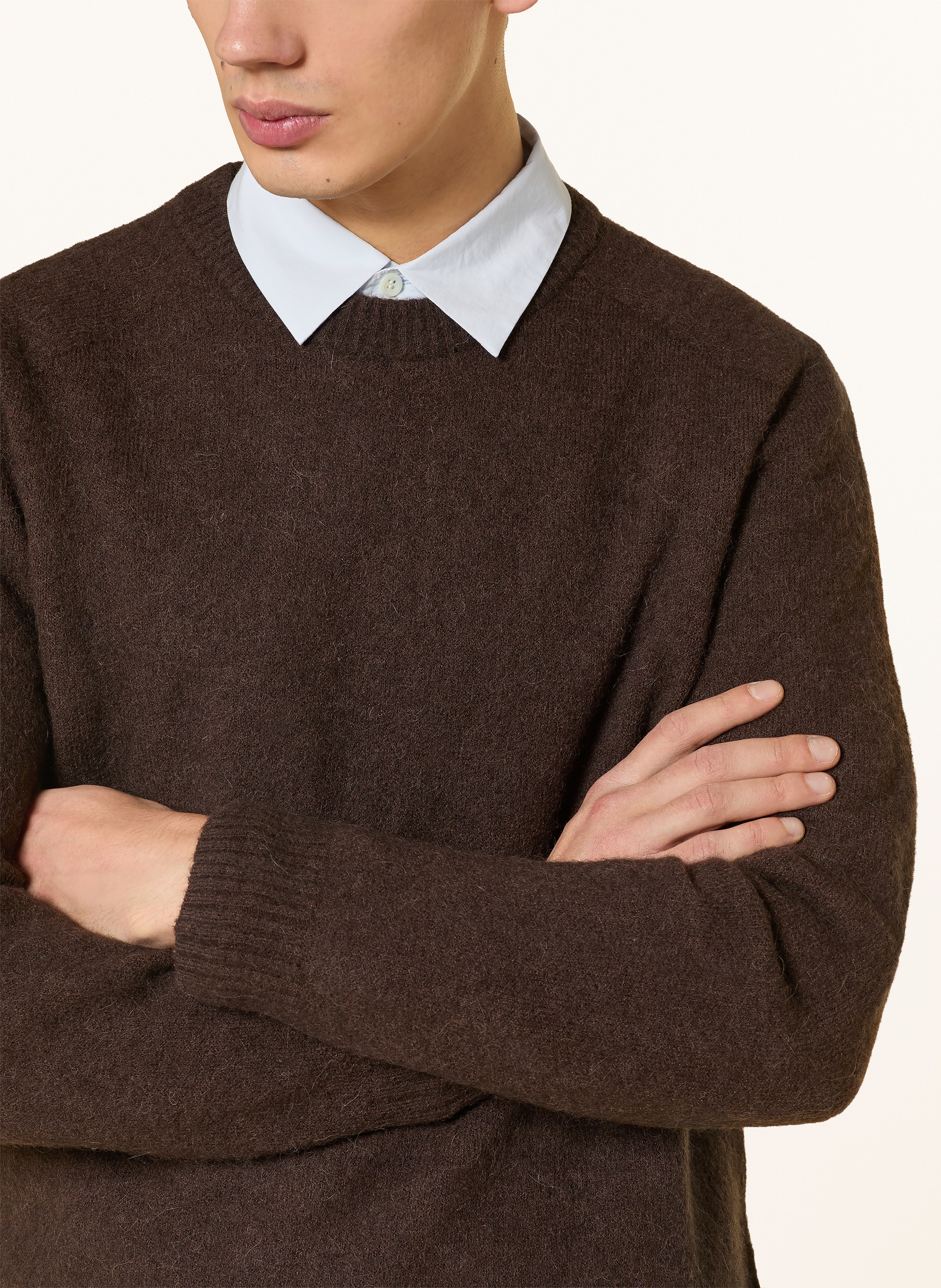 Thumbnail - Arket Pullover Sebaldus Mit Alpaka braun