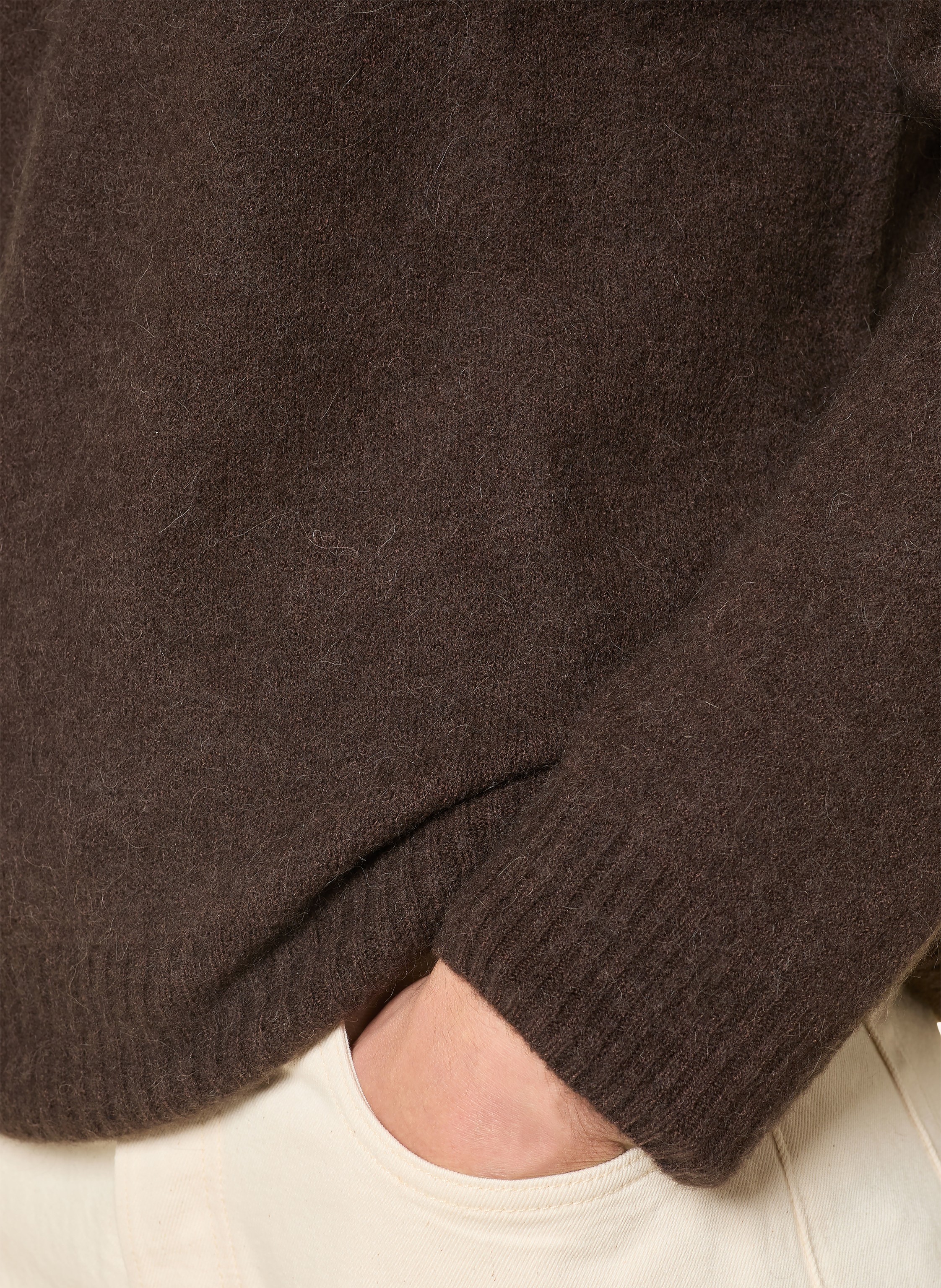 Thumbnail - Arket Pullover Sebaldus Mit Alpaka braun