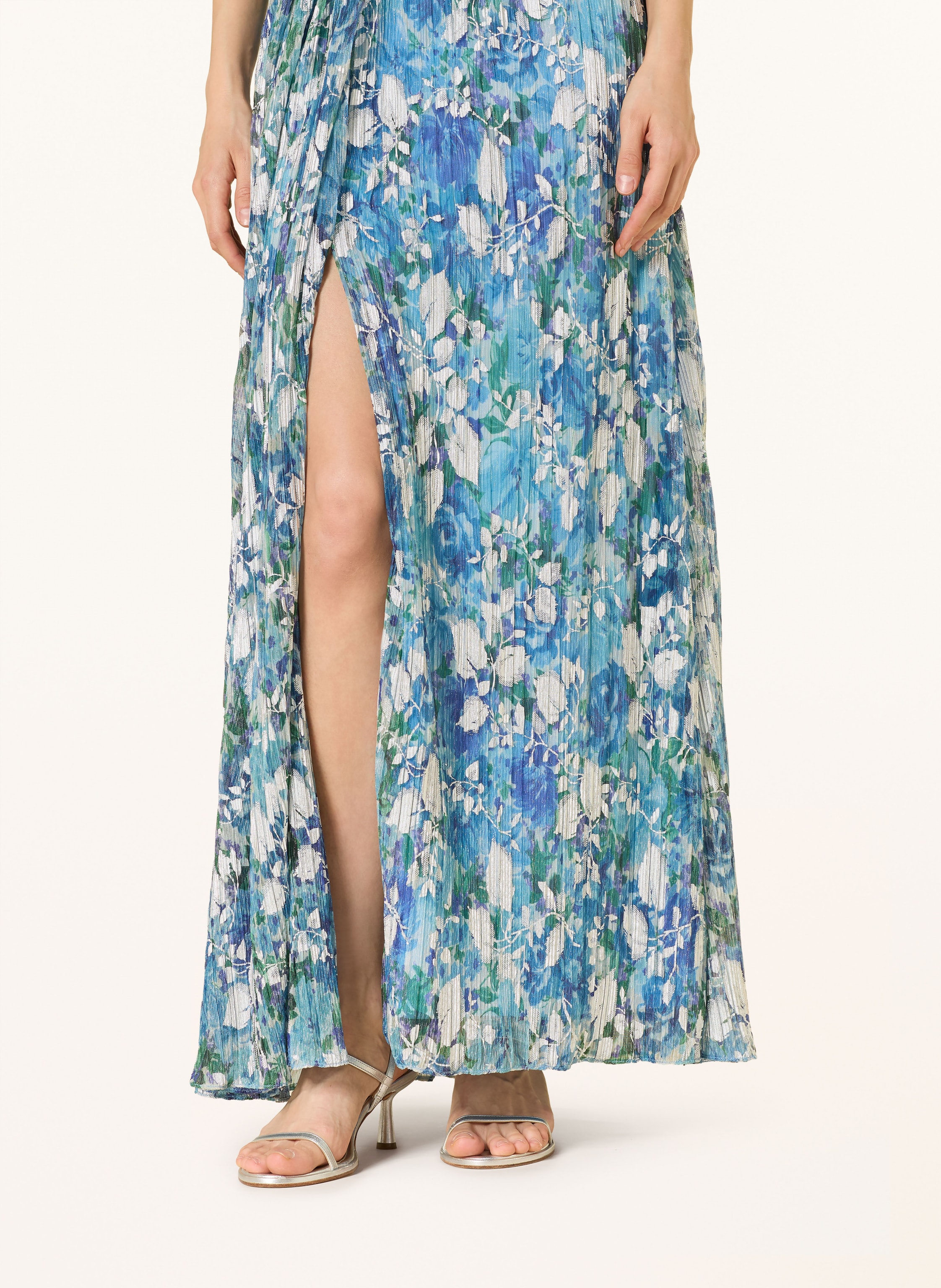 Thumbnail - Adrianna Papell Abendkleid Mit Glitzergarn blau