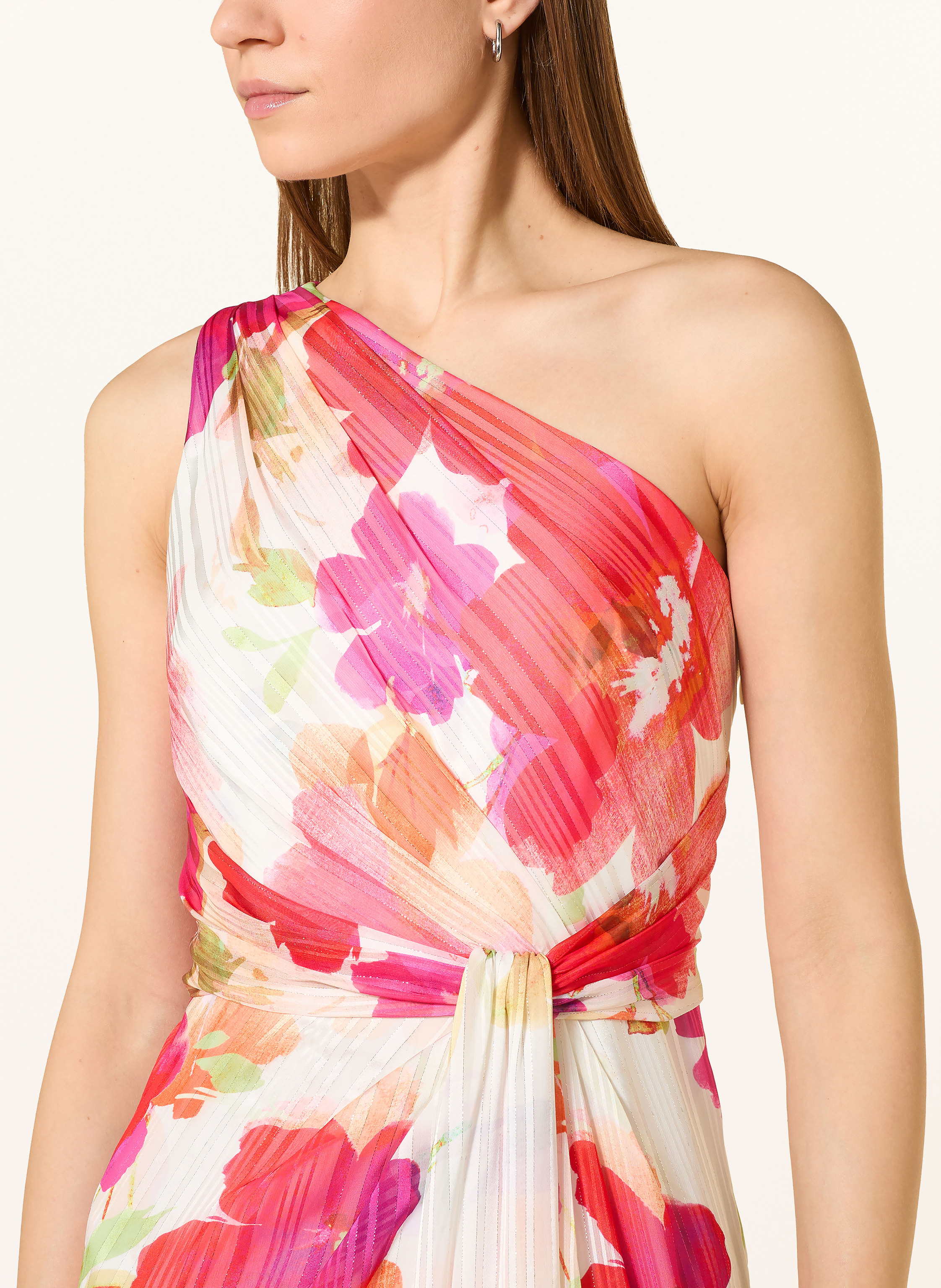 Thumbnail - Adrianna Papell Abendkleid Mit Glitzergarn pink