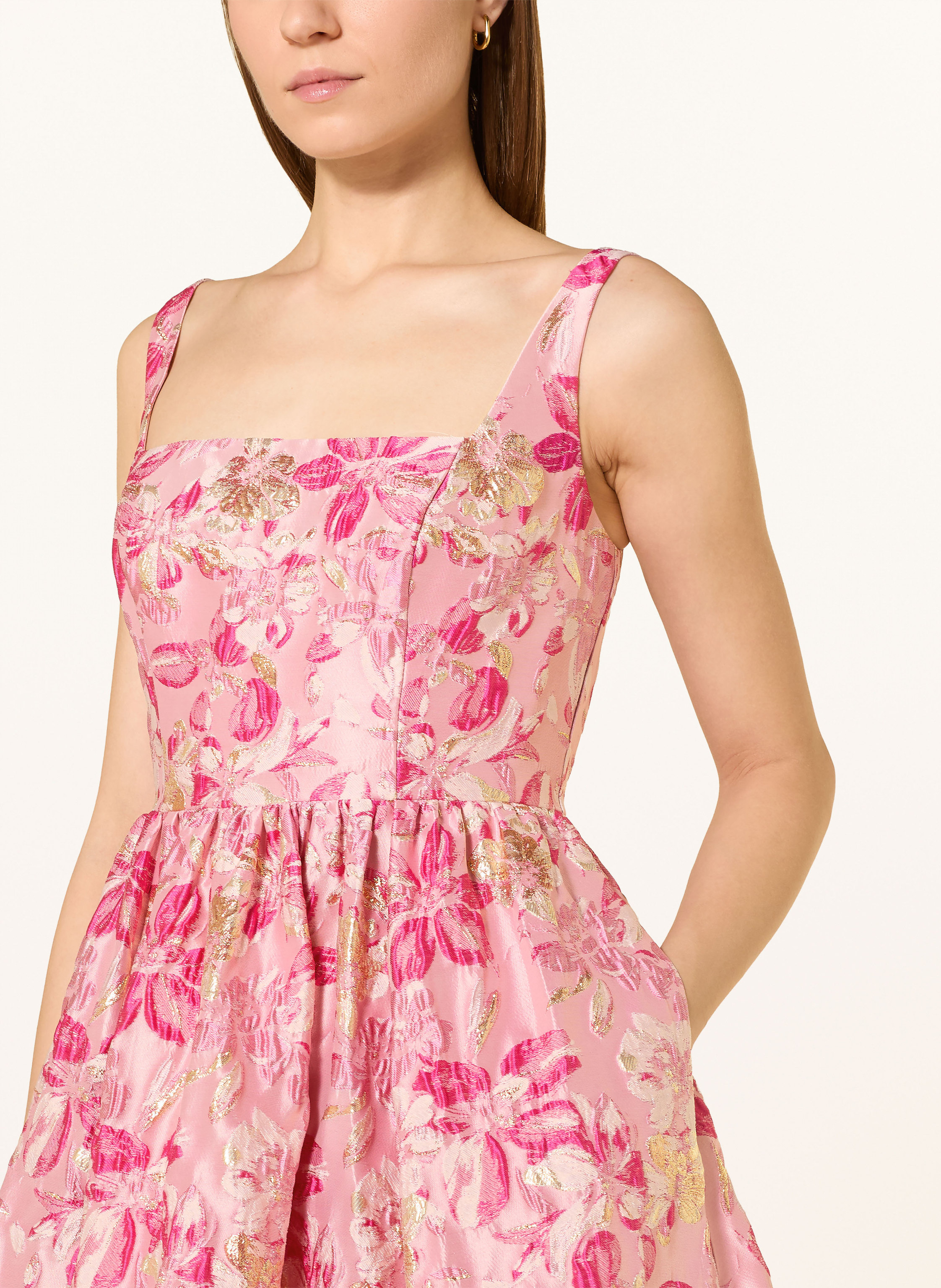 Thumbnail - Adrianna Papell Cocktailkleid Aus Jacquard rot