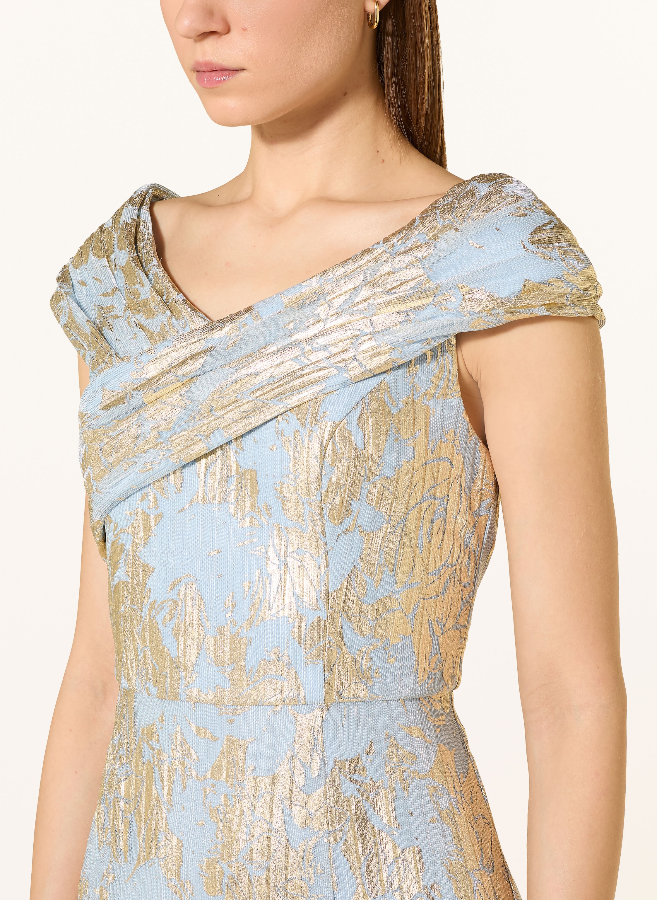 Thumbnail - Adrianna Papell Abendkleid Mit Glitzergarn gold