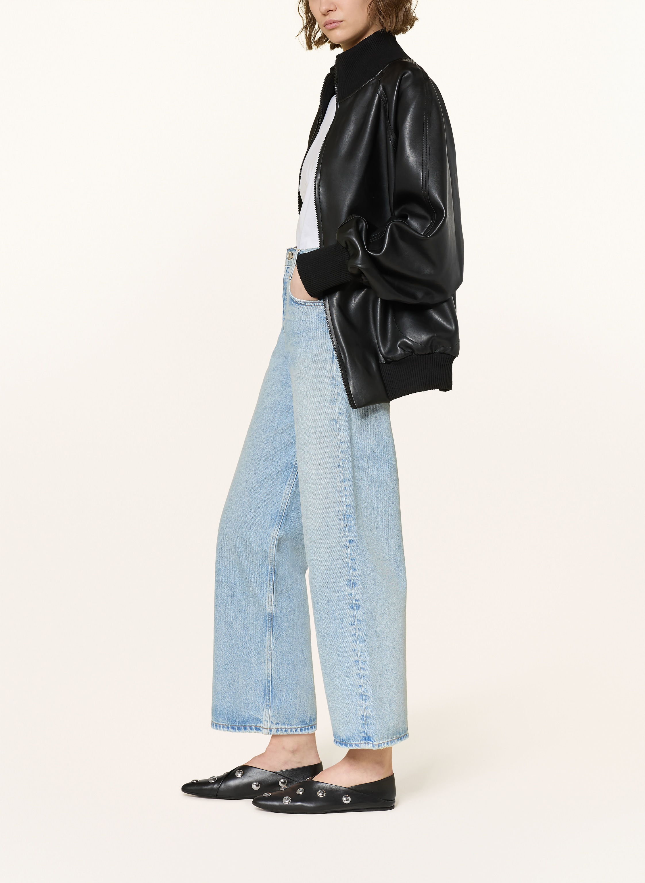 Thumbnail - Agolde Wide Leg Jeans blau