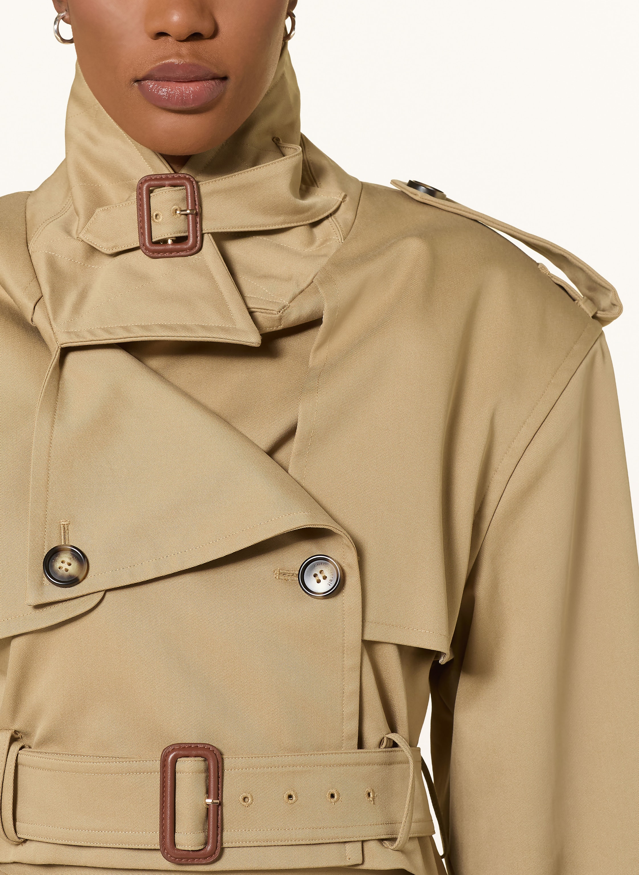 Thumbnail - Self-Portrait Trench-Jacke beige