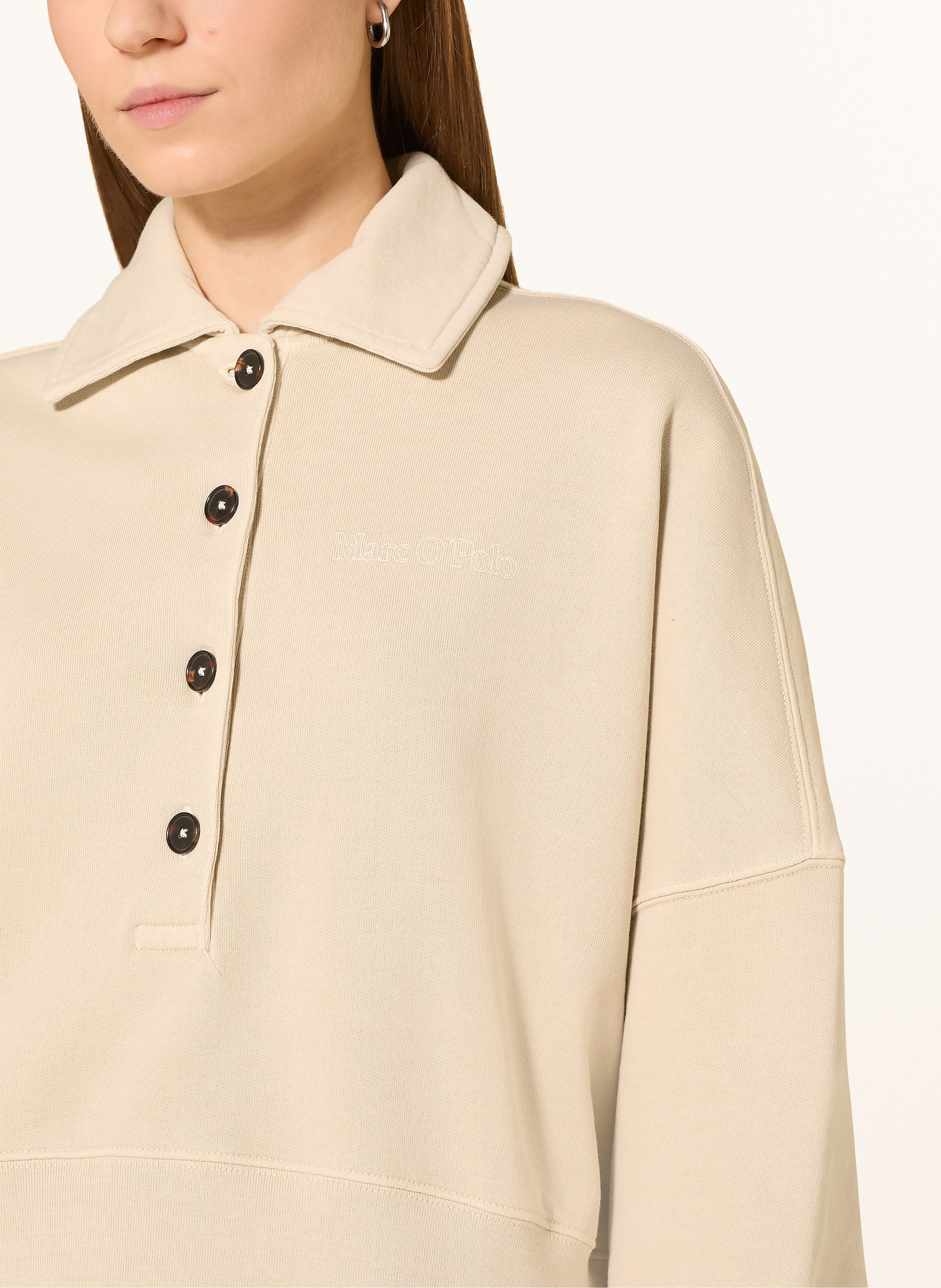 Thumbnail - Marc O'polo Sweat-Poloshirt beige
