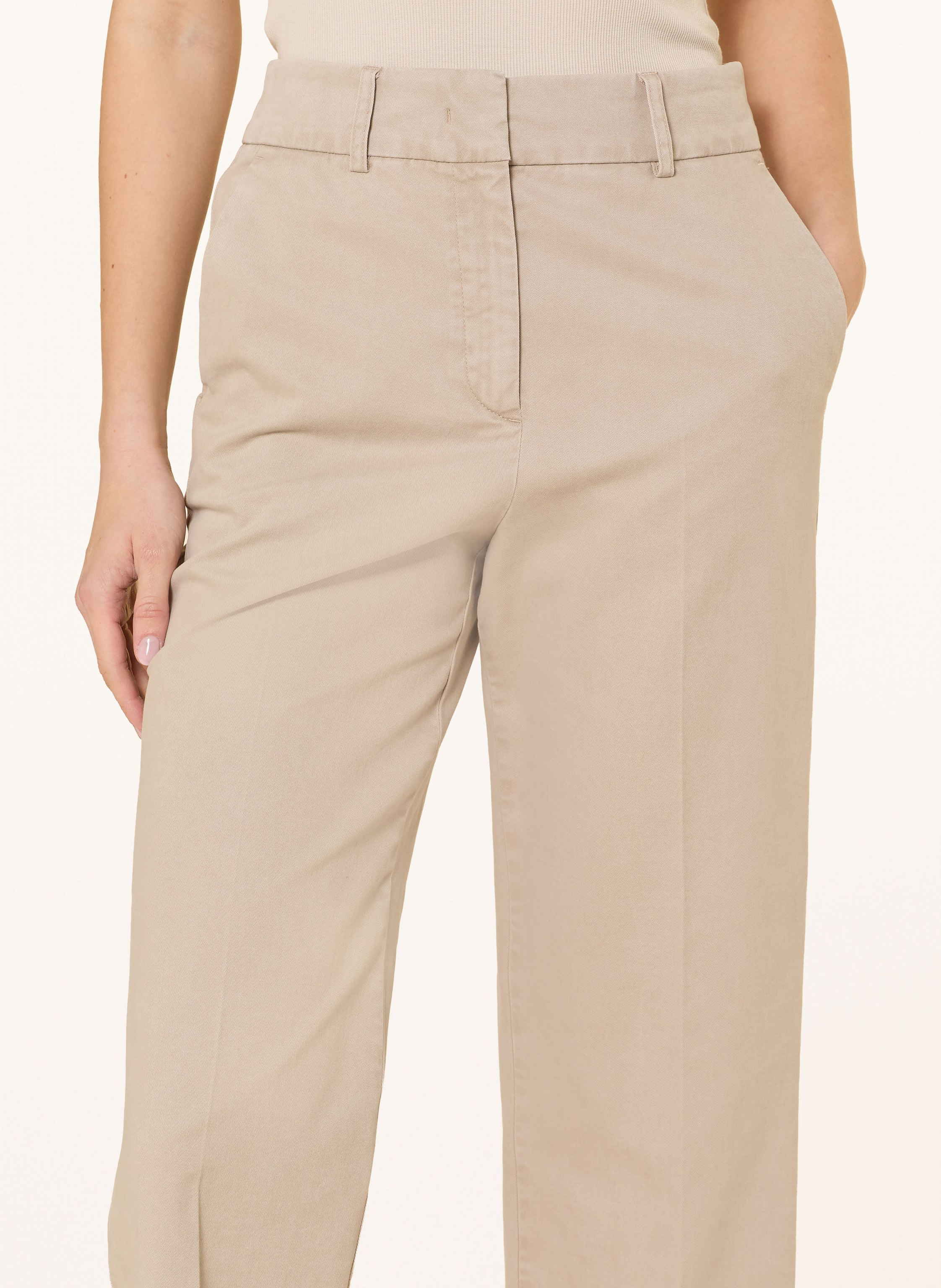 Thumbnail - Marc O'polo Marlenehose Mea Straight beige