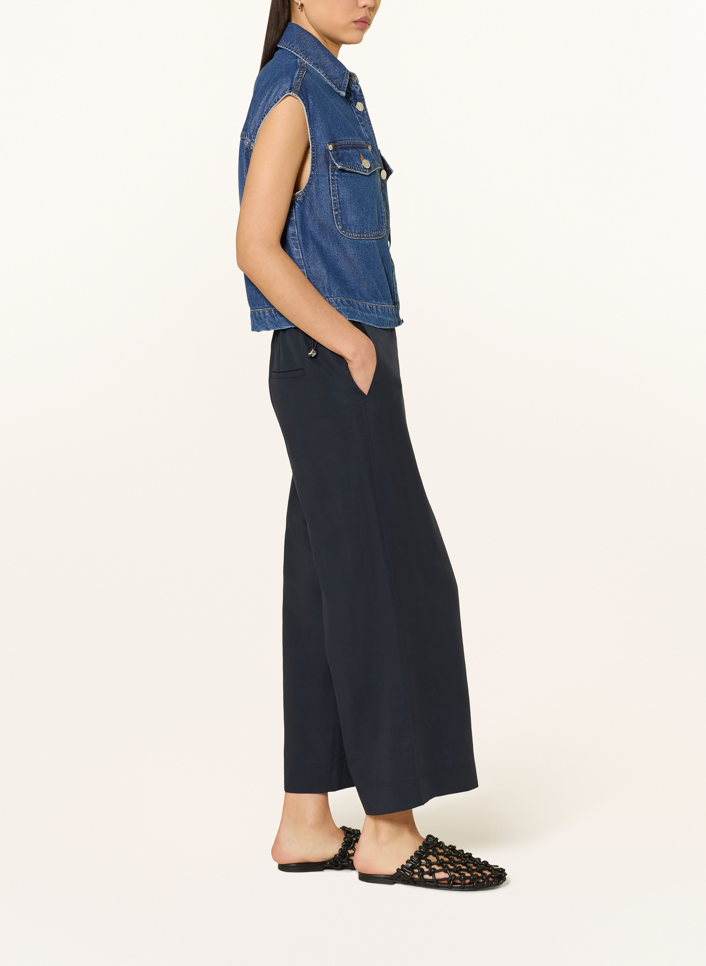 Thumbnail - Marc O'polo Culotte Margo Wide blau
