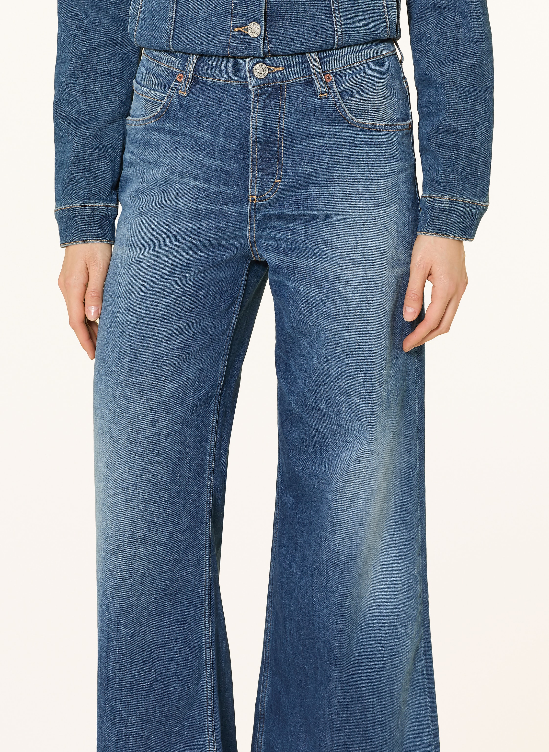 Thumbnail - Marc O'polo Wide Leg Jeans Lania blau