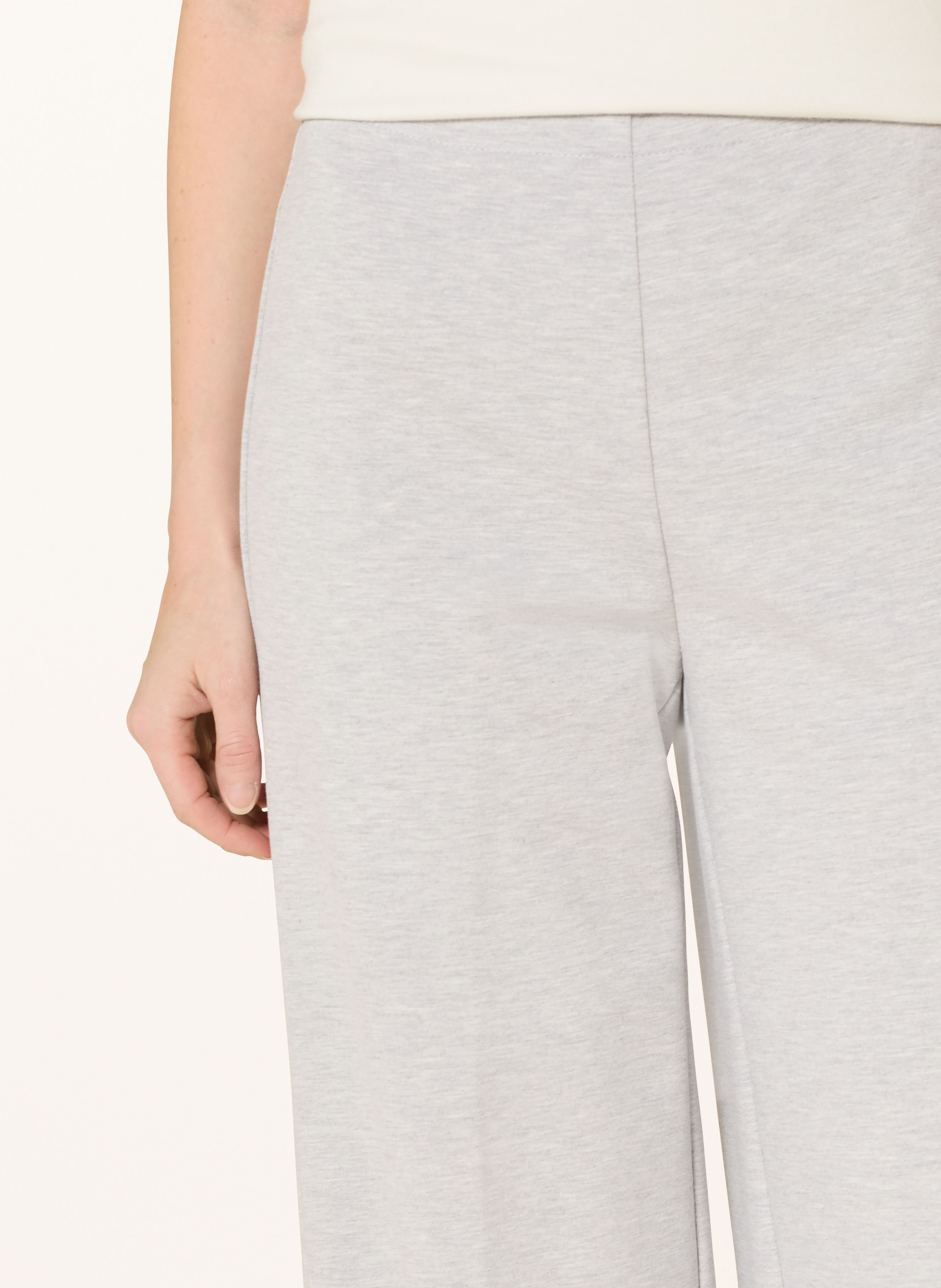 Thumbnail - Marc O'polo Marlenehose Margo Wide Aus Jersey grau