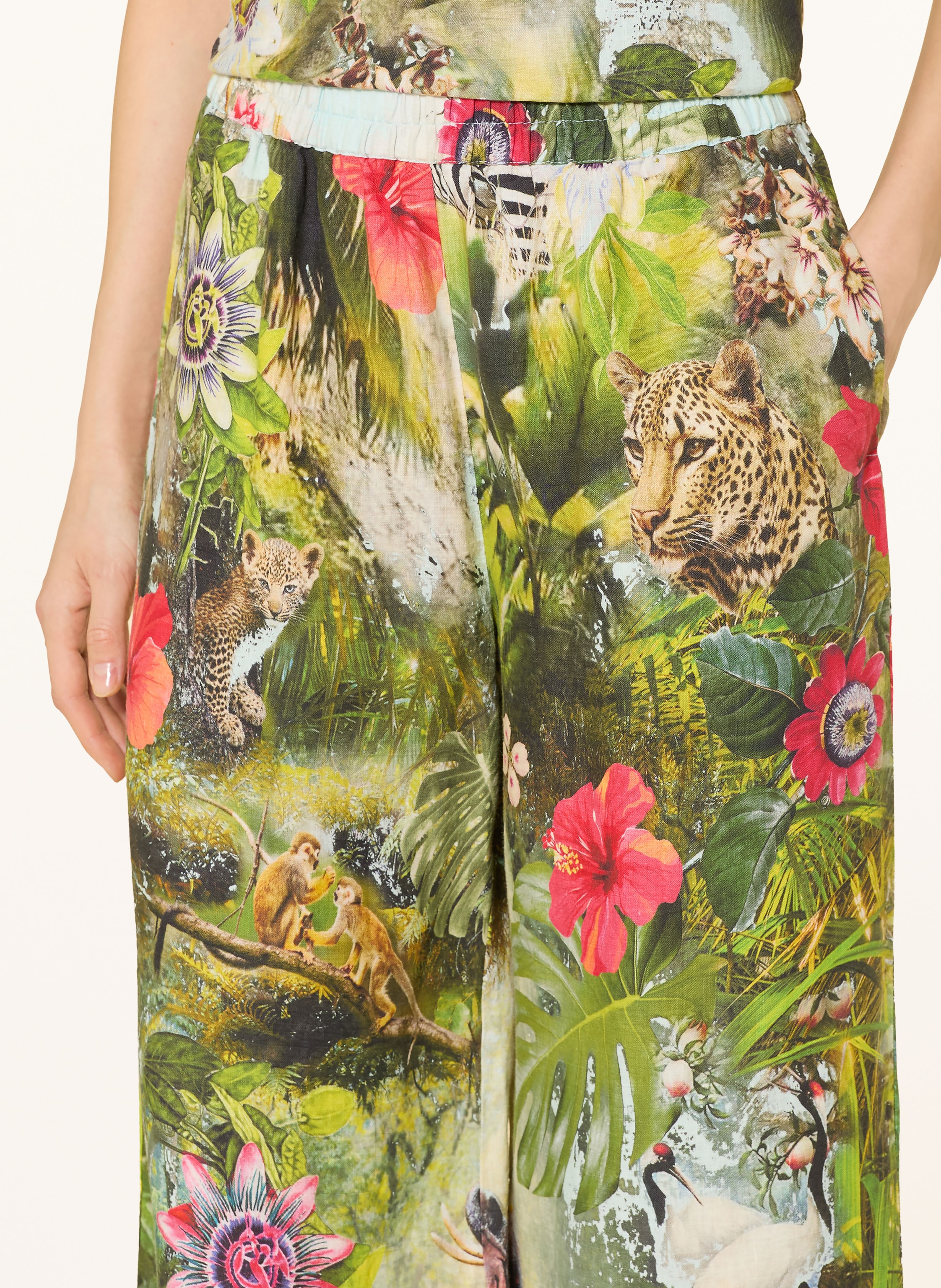 Thumbnail - Angoor Leinenhose blau