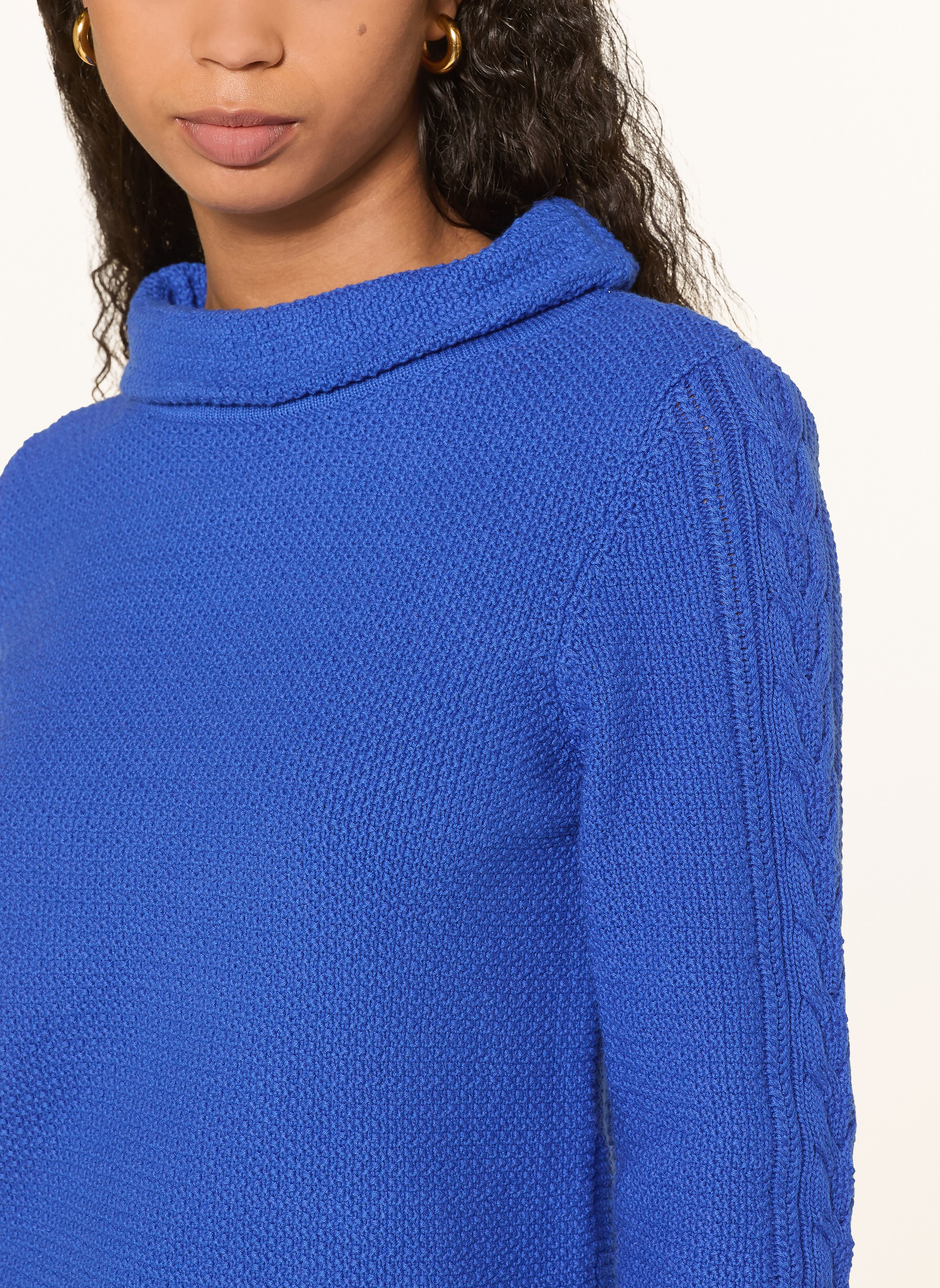 Thumbnail - Hobbs Rollkragenpullover Camilla Mit 3/4-Arm blau