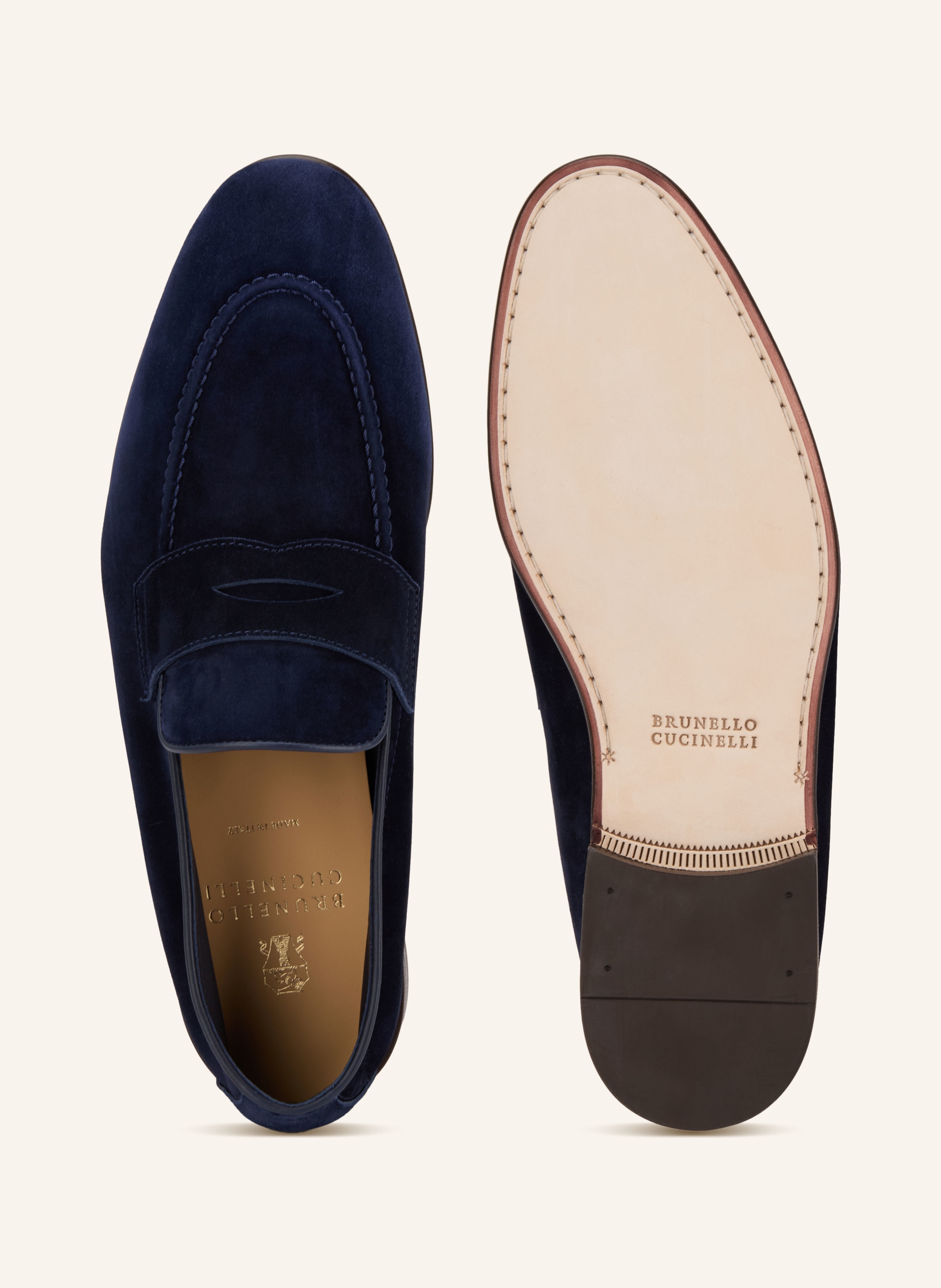 Thumbnail - Brunello Cucinelli Penny-Loafer blau