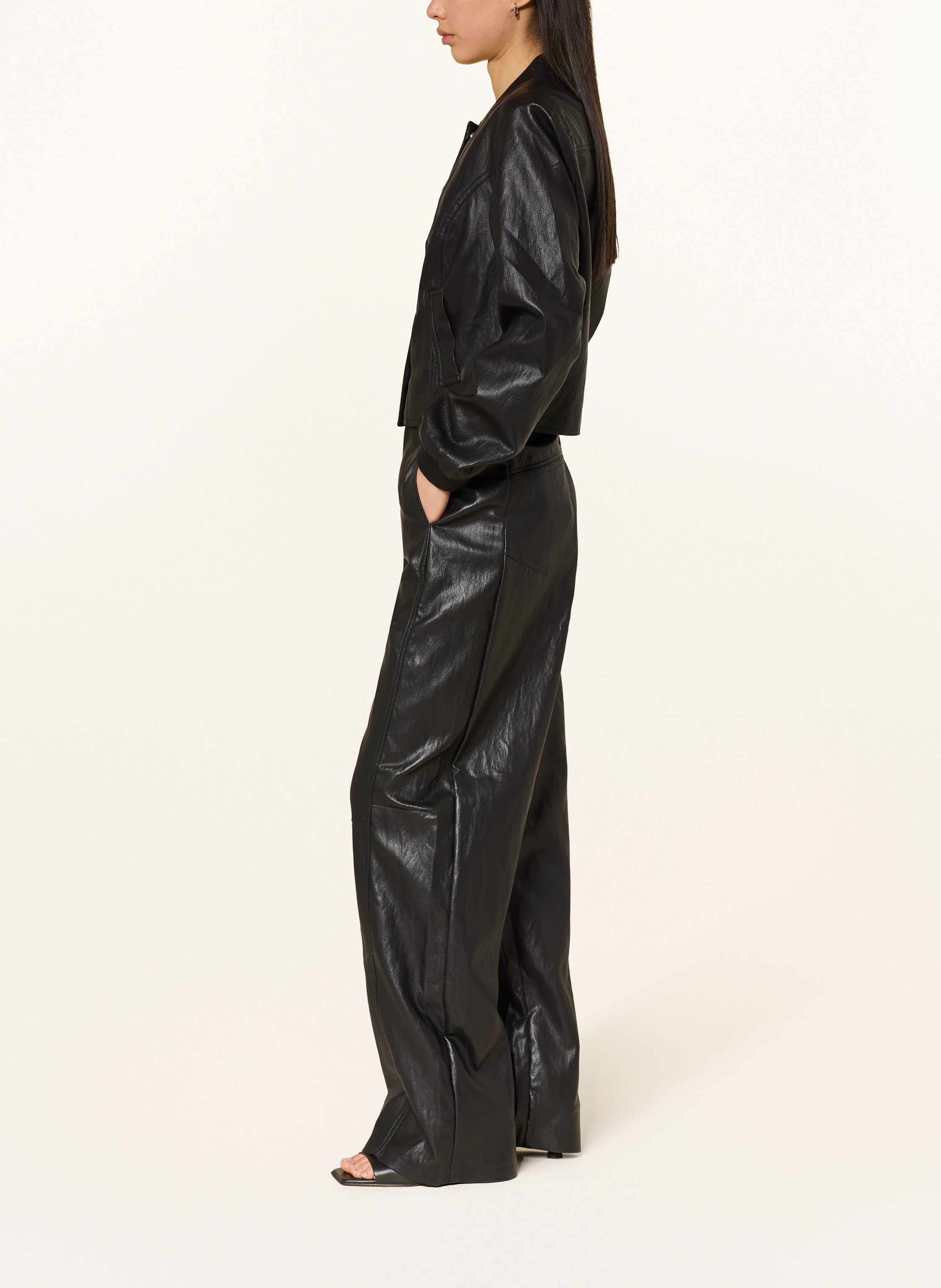 Thumbnail - Co'couture Hose Gittcc In Lederoptik schwarz