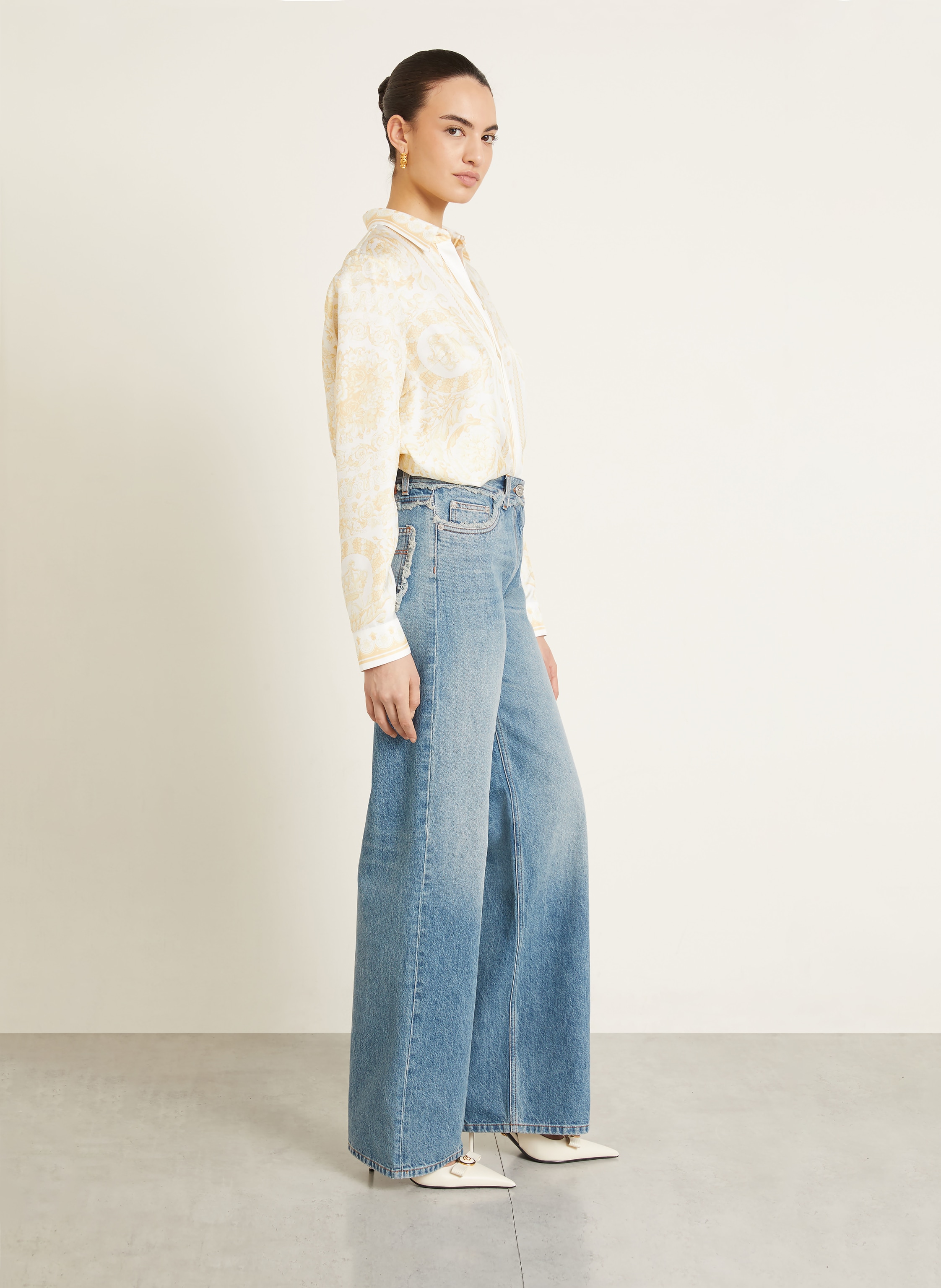 Thumbnail - Versace Straight Jeans blau